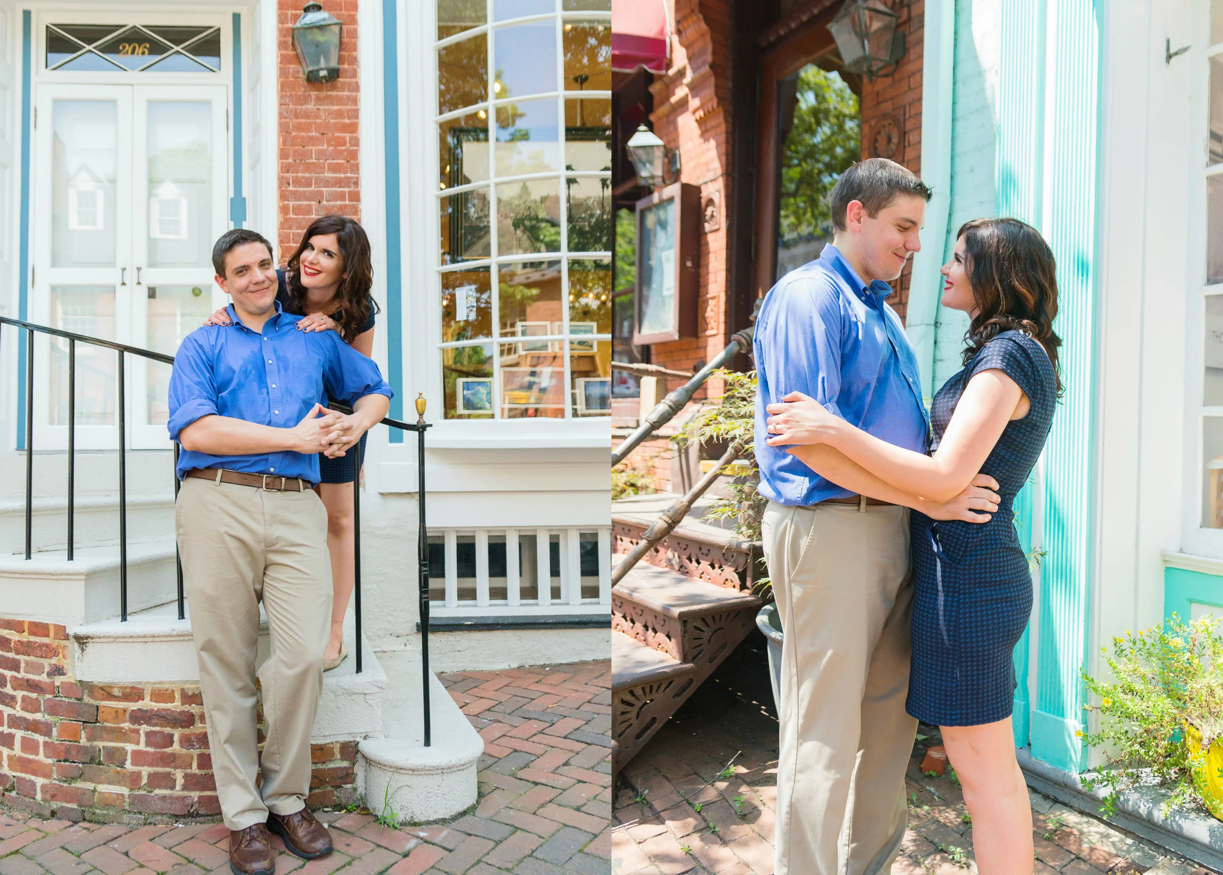 old town alexandria engagement session