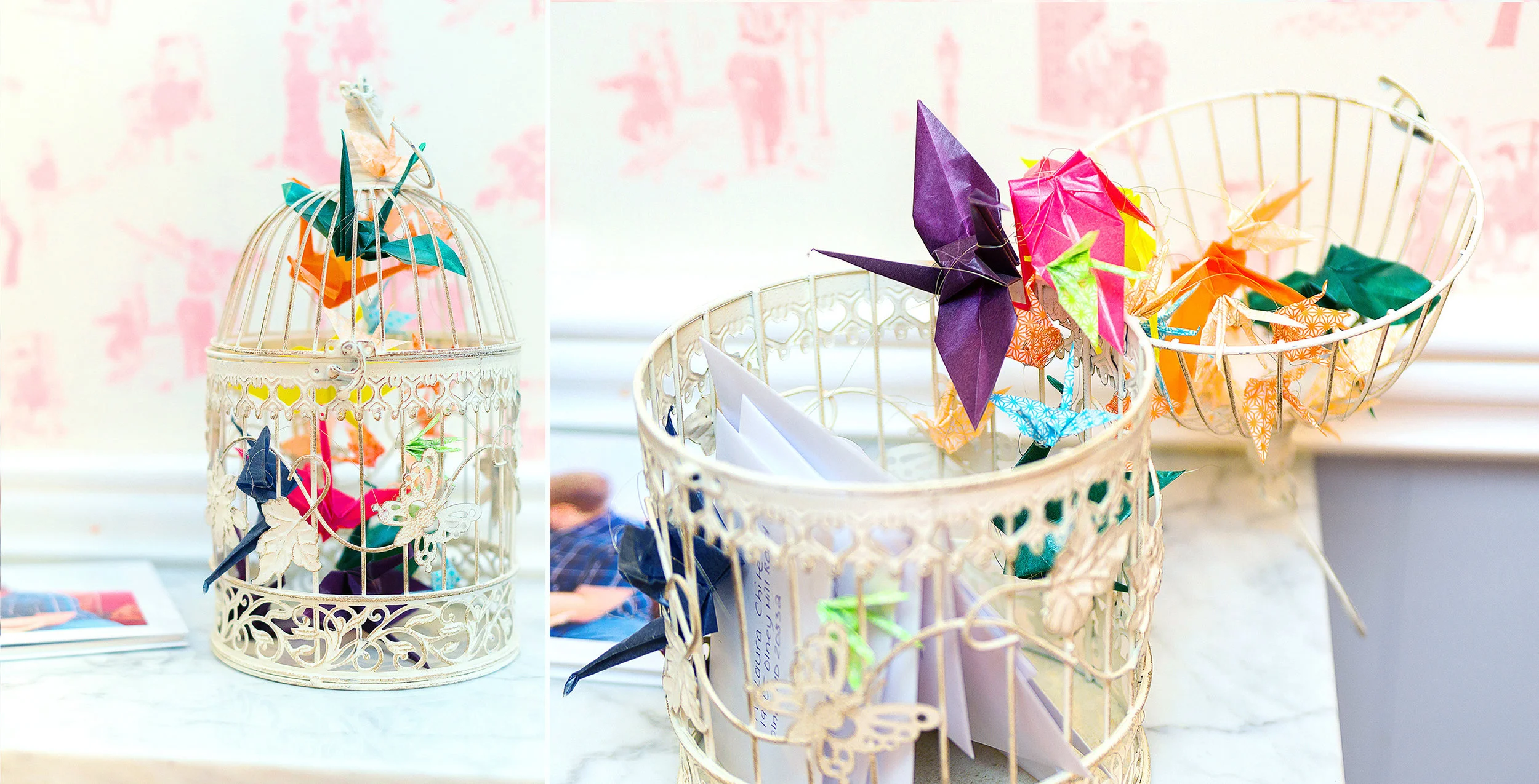 Bridal shower DIY ideas for card bird cage