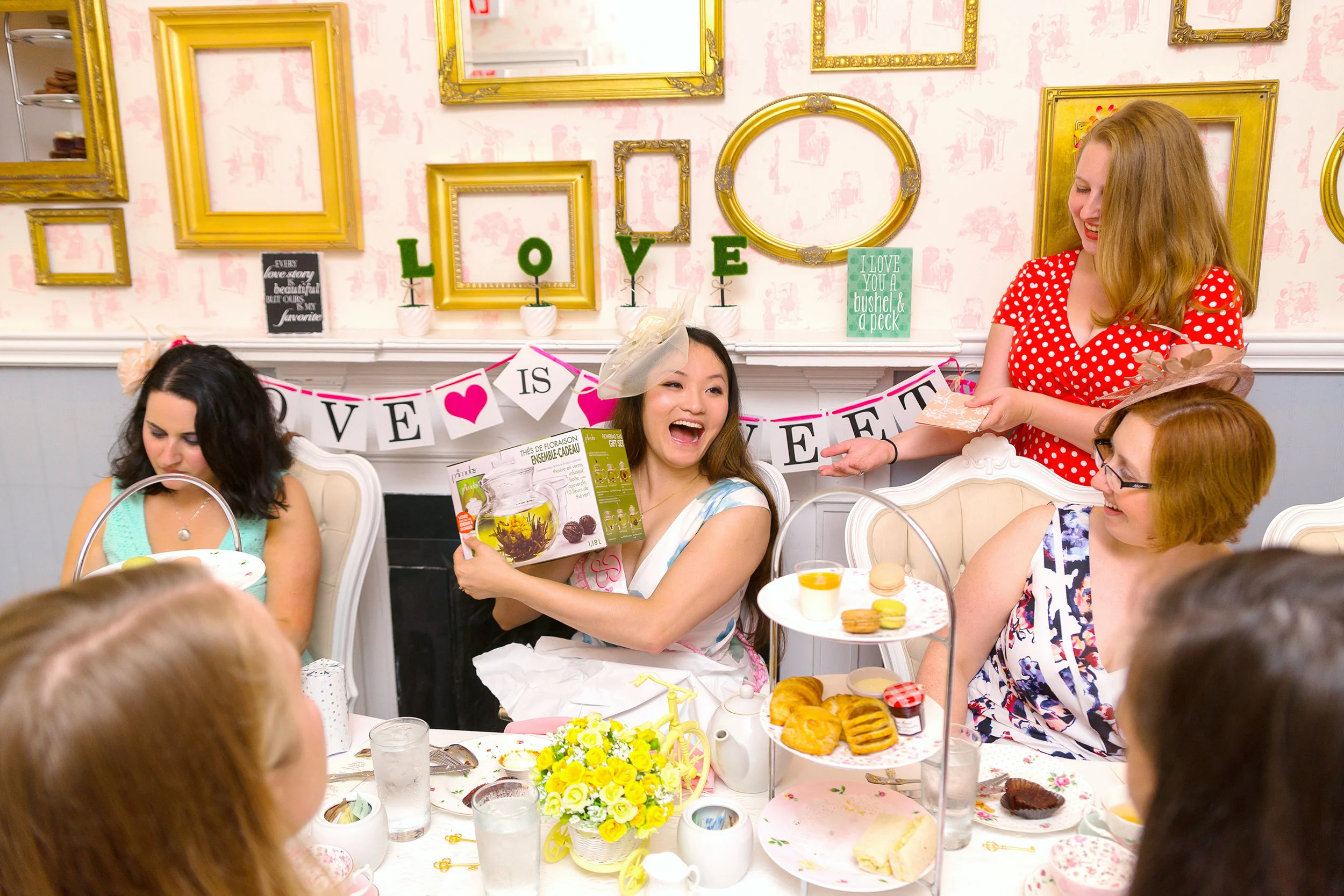 Bridal shower at DC tea house Lady Camellia