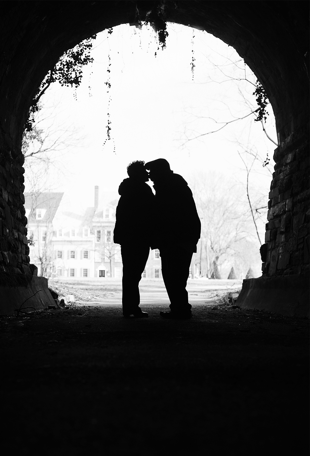 Wilkes Street Tunnel in Old Town Alexandria engagement session
