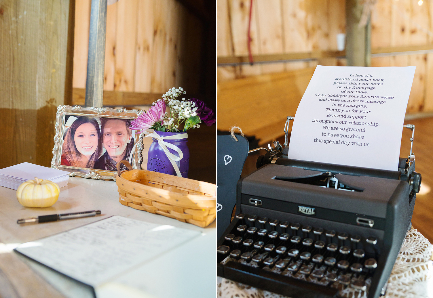 DIY wedding ideas for Steppingstone barn wedding