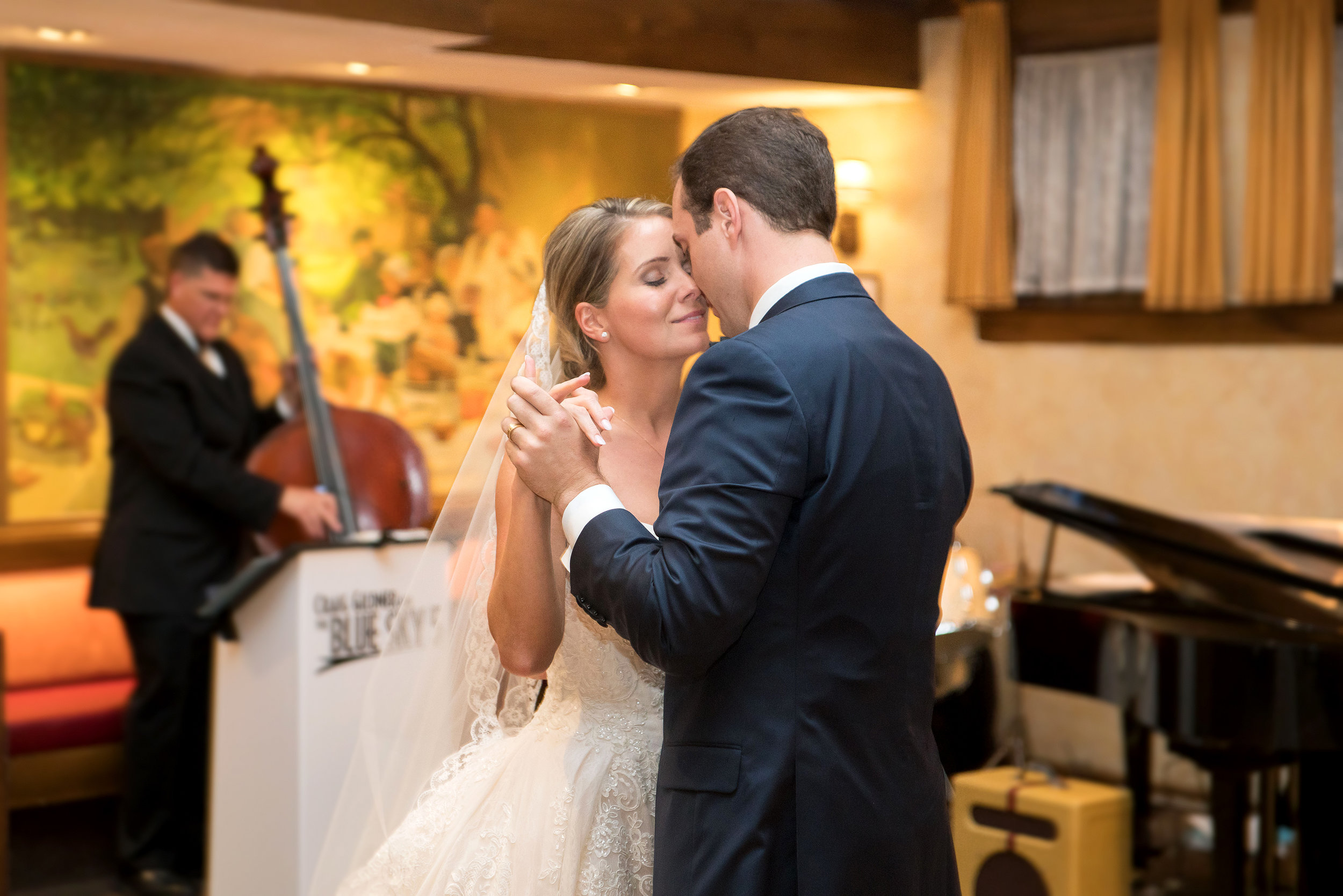 First dance at wedding reception at La Ferme in Bethesda Maryland 