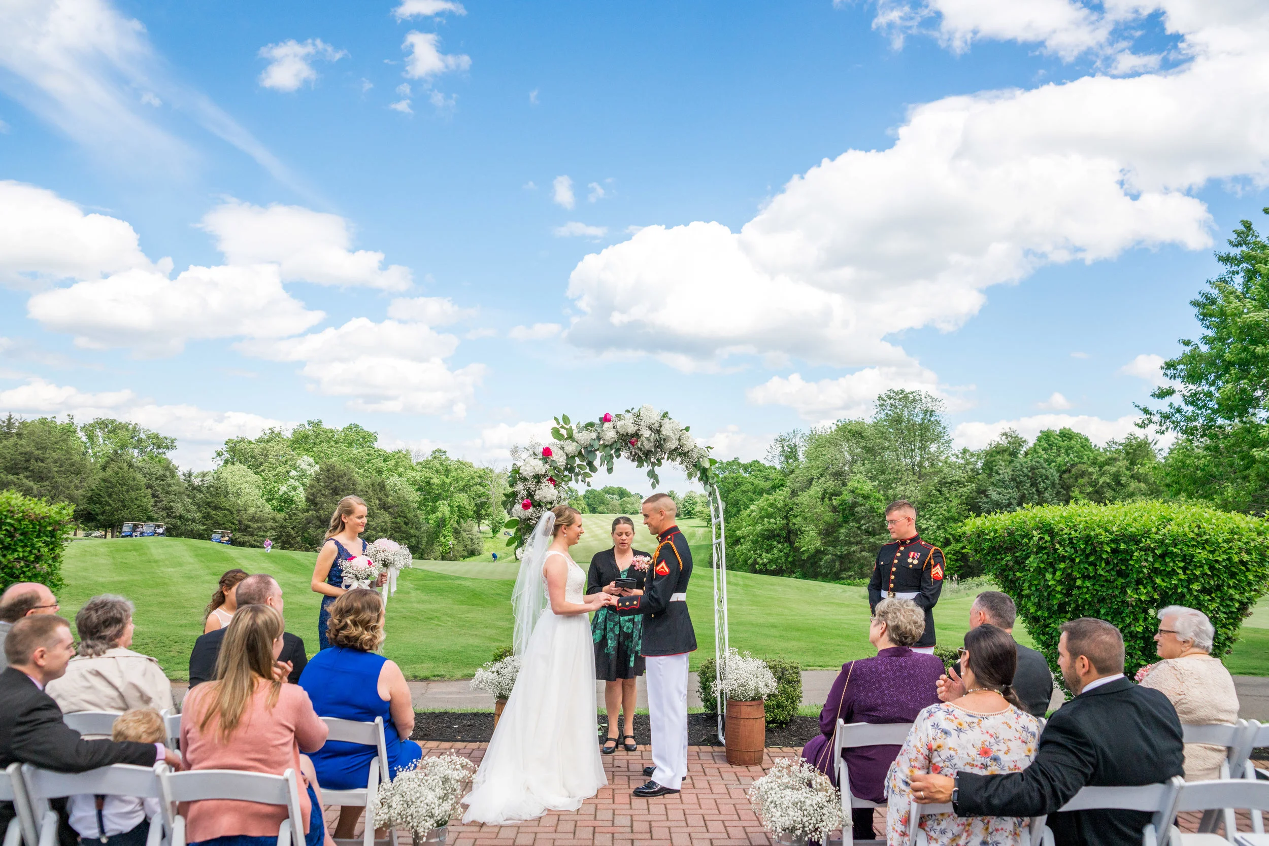 Beautiful wedding photography in virginia at piedmont golf course