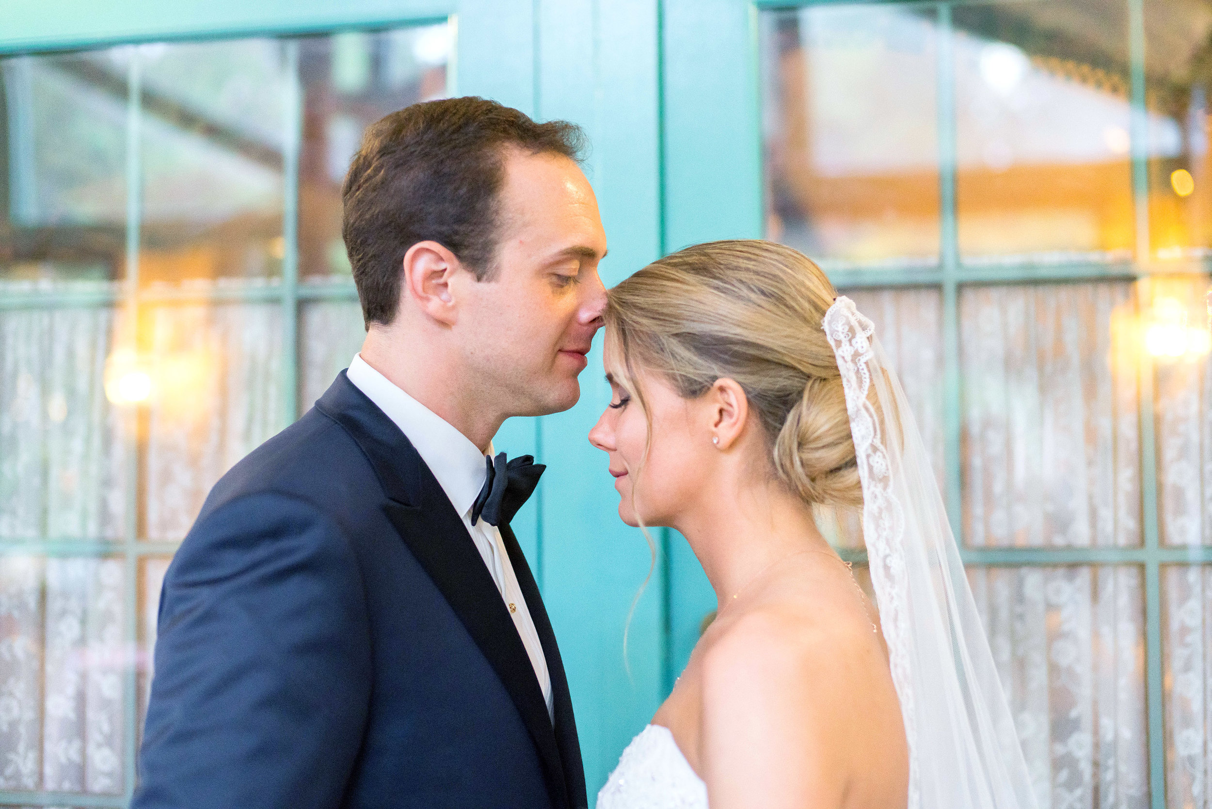 Bride and groom portraits in chevy chase maryland