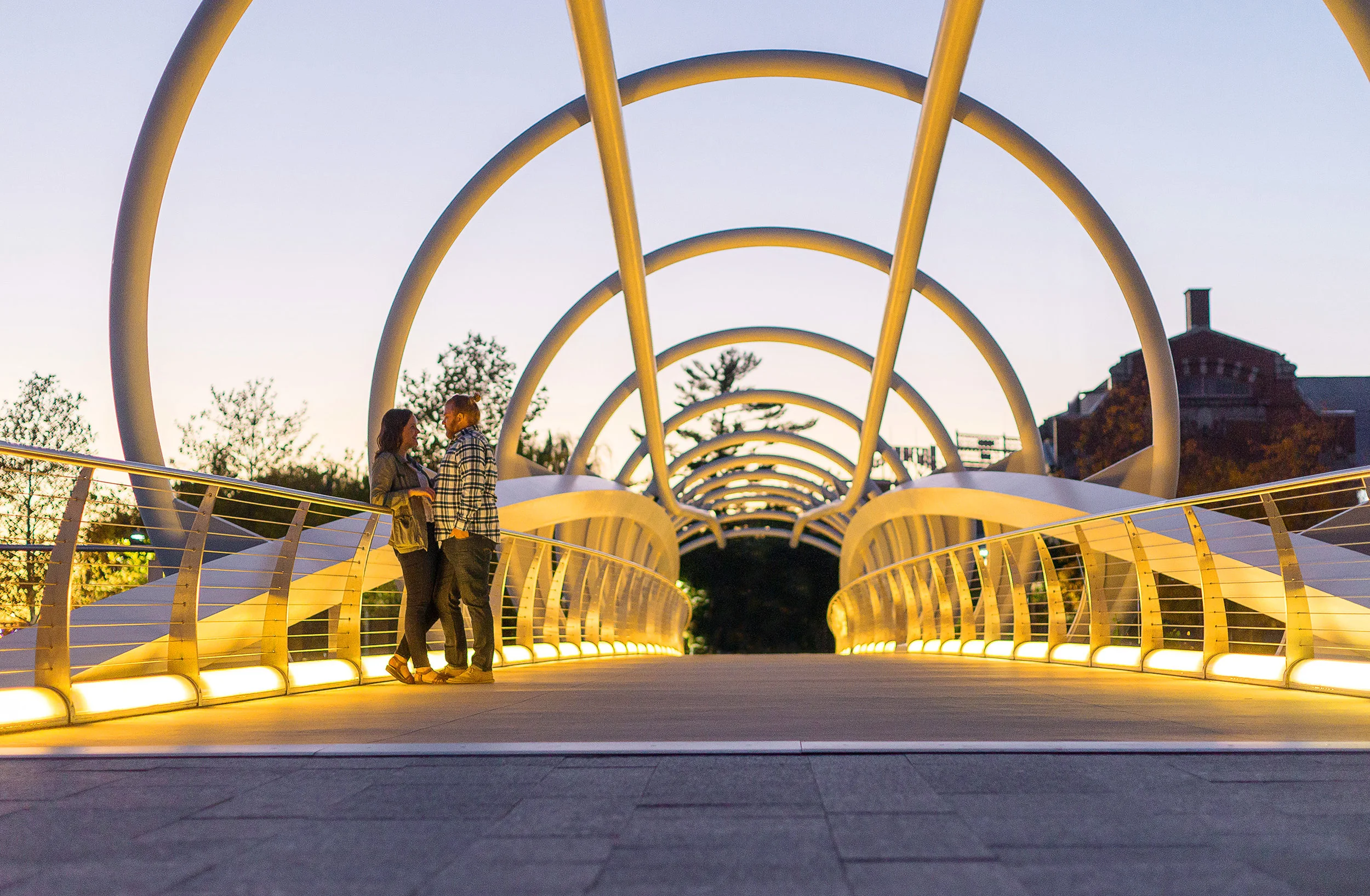 Sunset Navy Yard engagement photos by Jessica Nazarova
