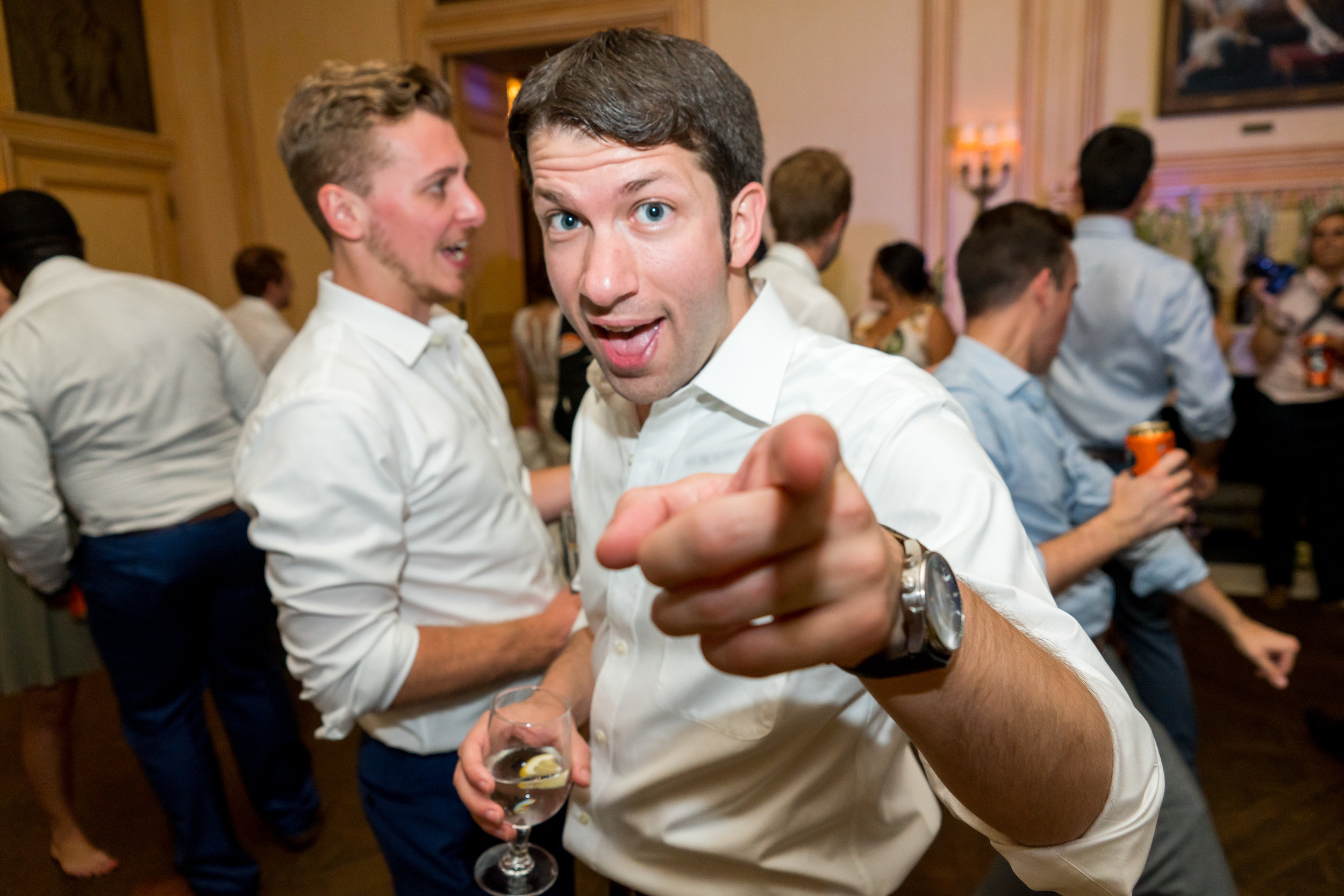 Reception and DJ at Meridian House wedding in DC