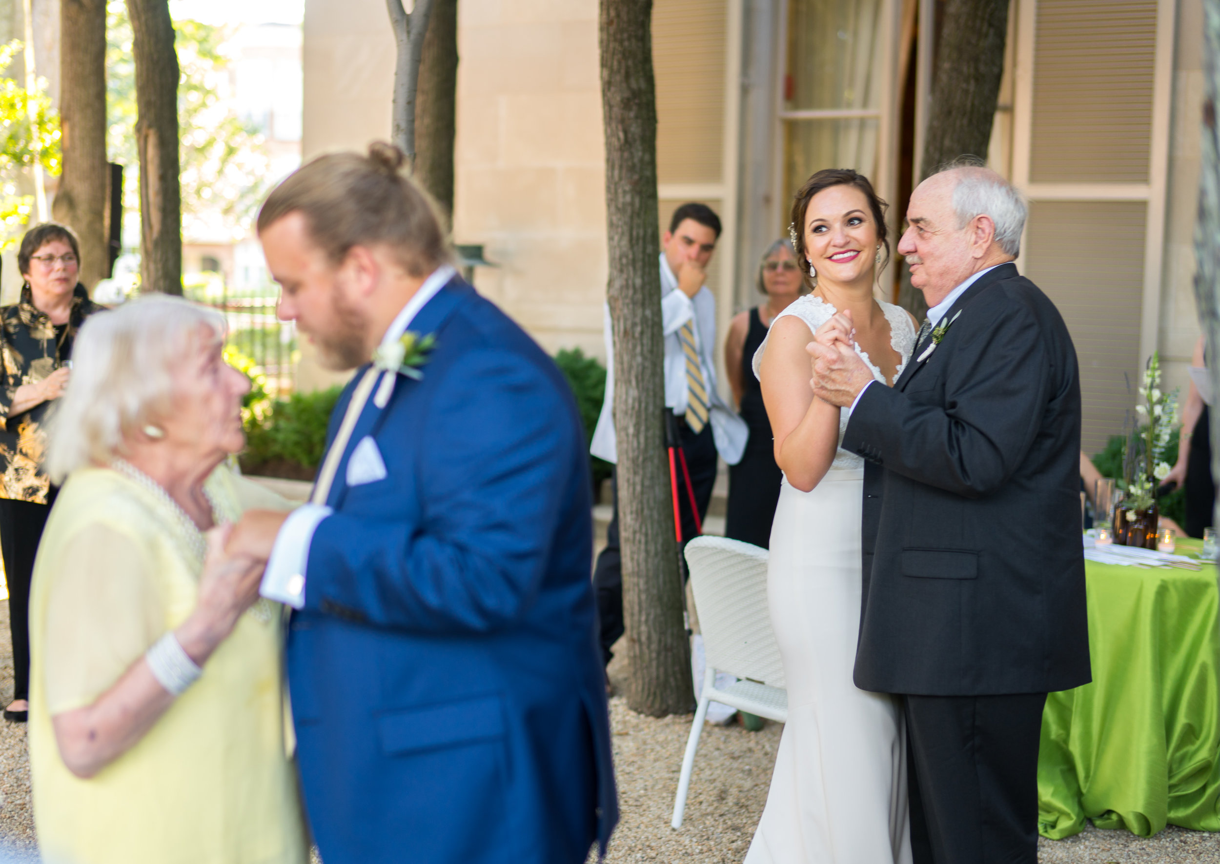 Grandparents dancing at a wedding at meridian house international