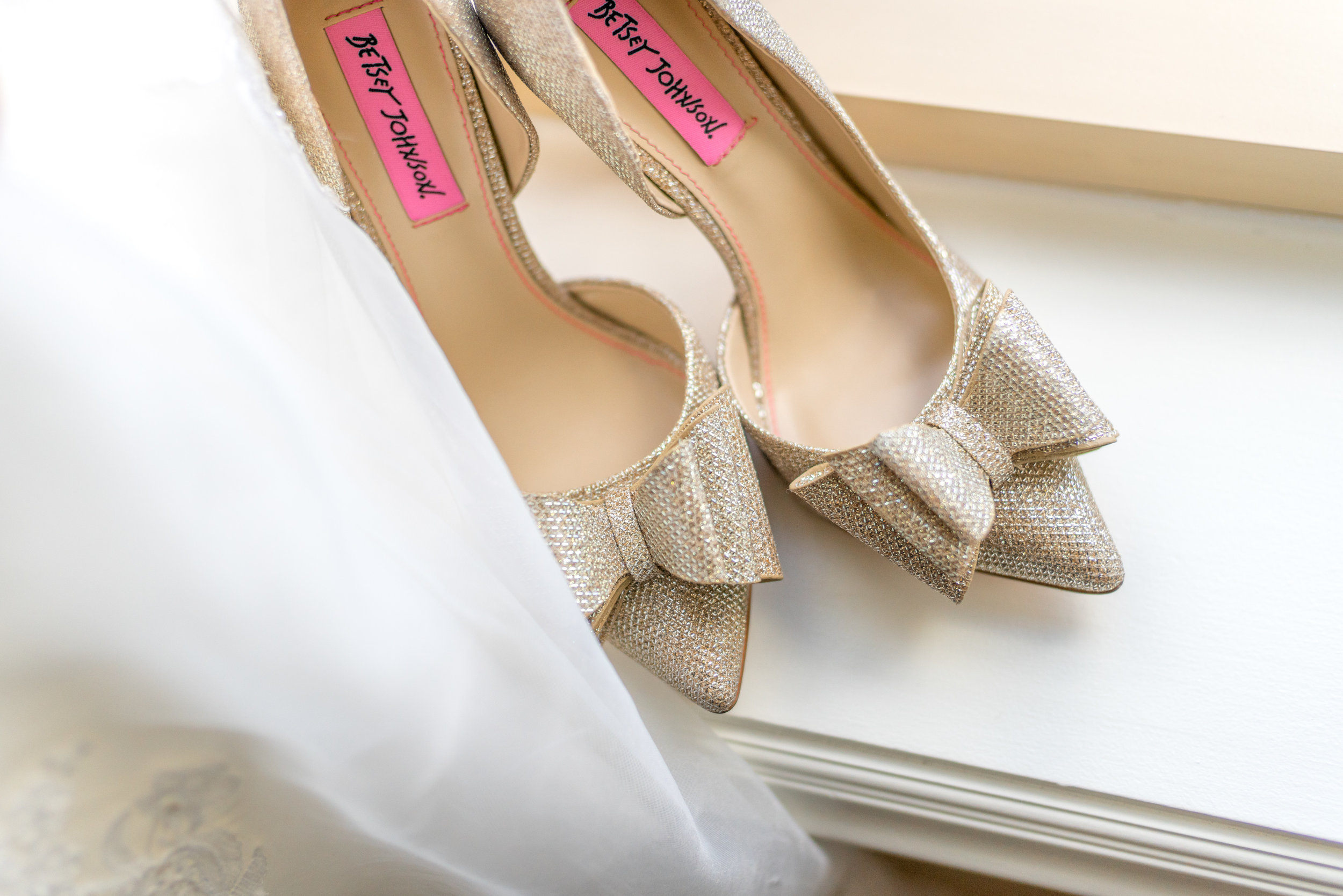 Betsey Johnson bridal shoes heels at tysons corner