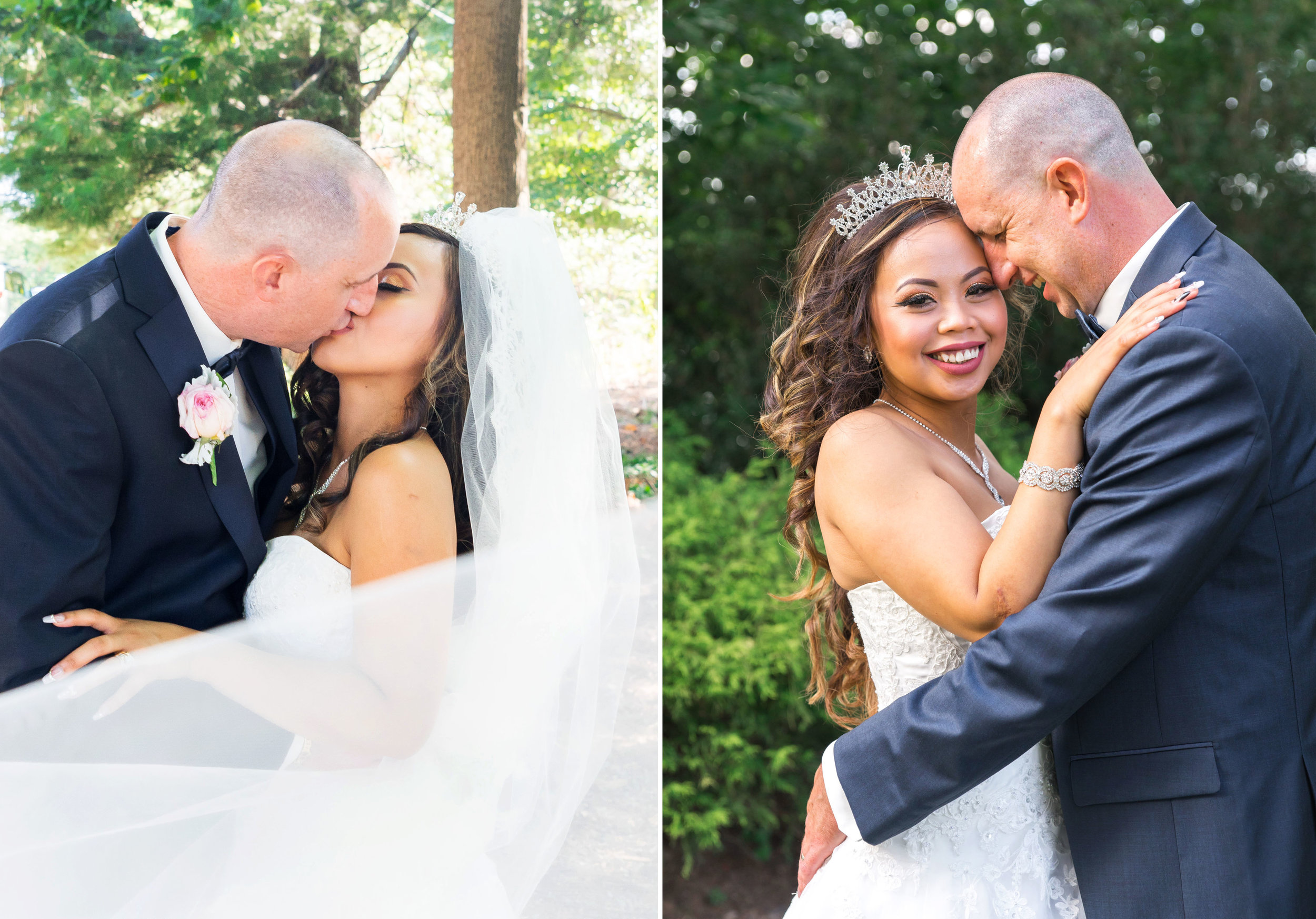 Bride and groom portraits golden hour virginia