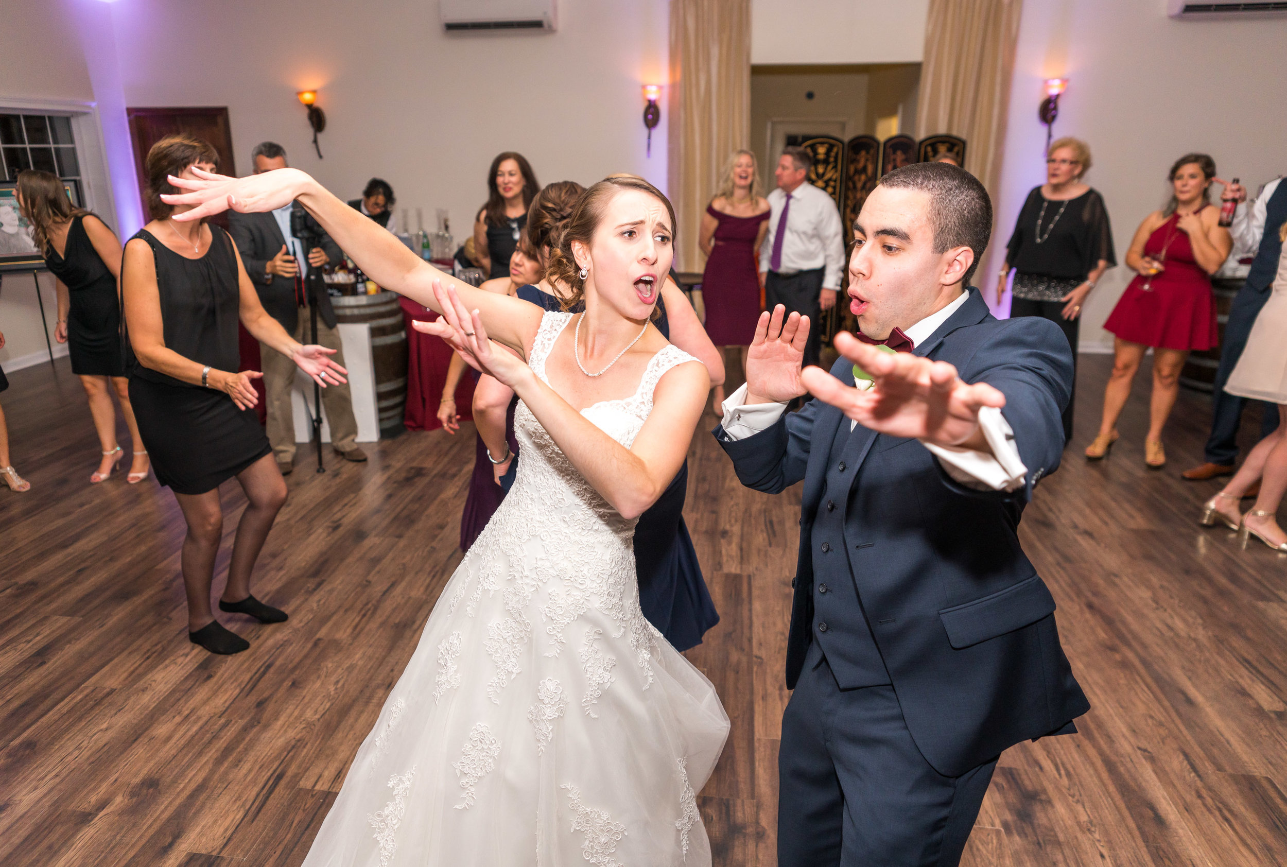 Bride and groom reception dancing in Leesburg VA