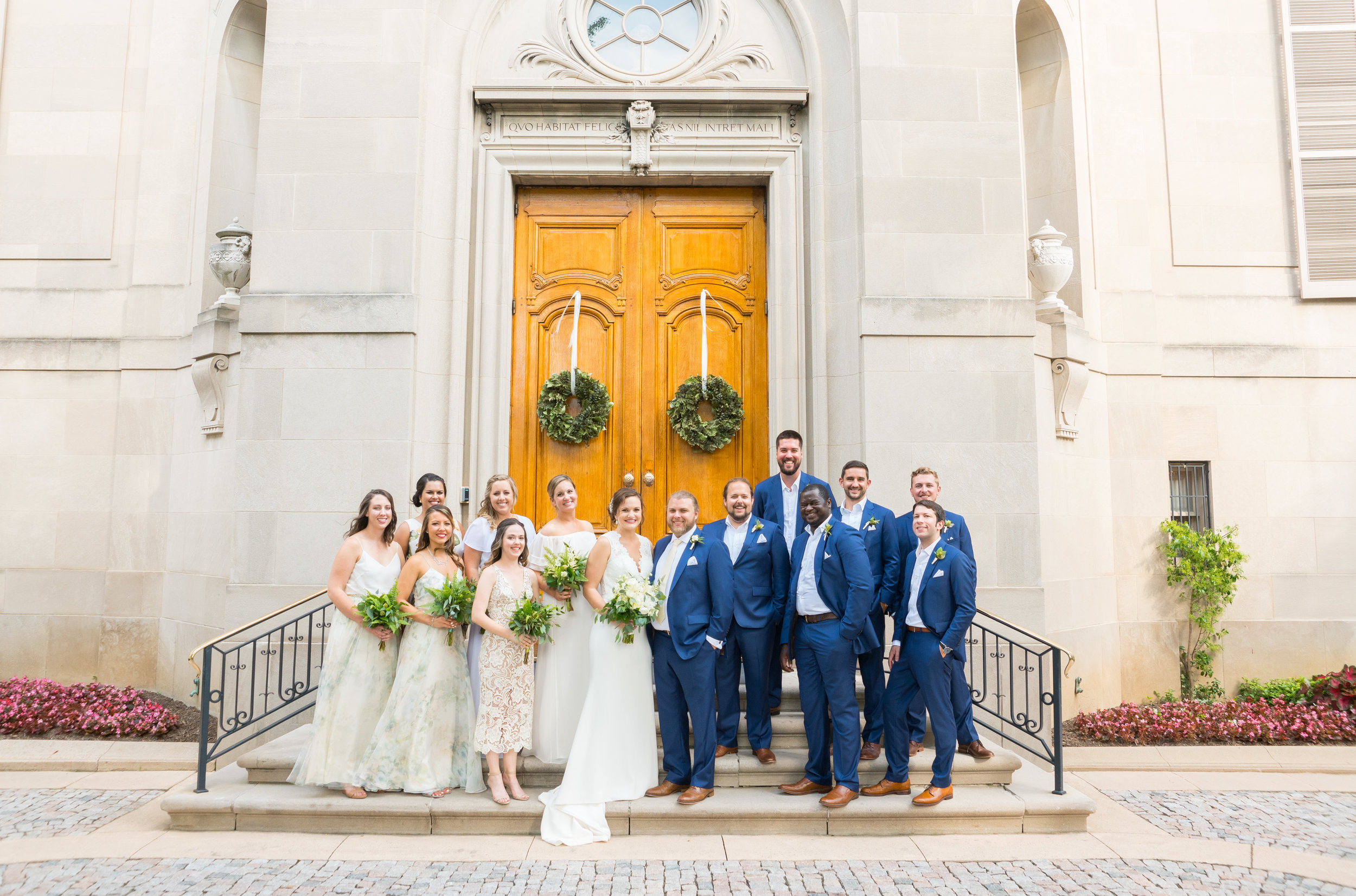Meridian House front door wedding photos by jessica nazarova