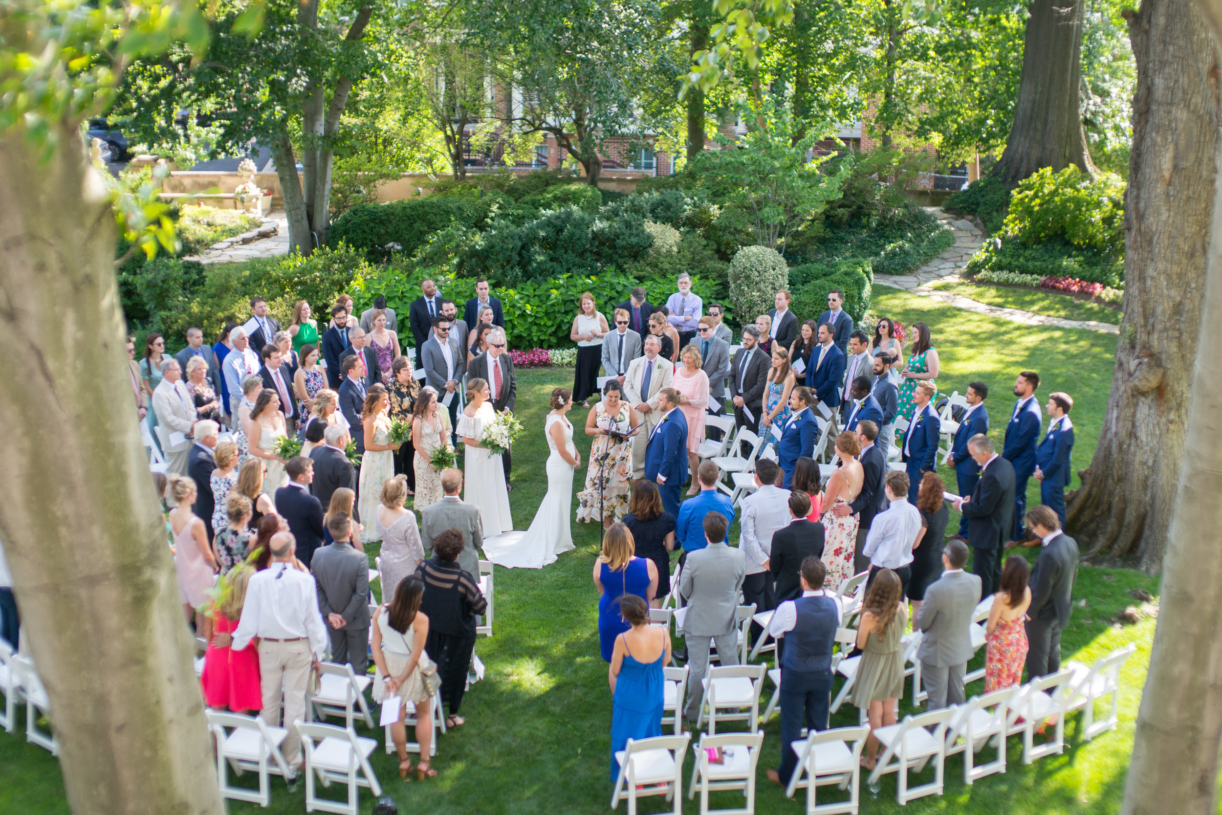 Meridian House outdoor ceremony photos summer wedding by Jessica nazarova