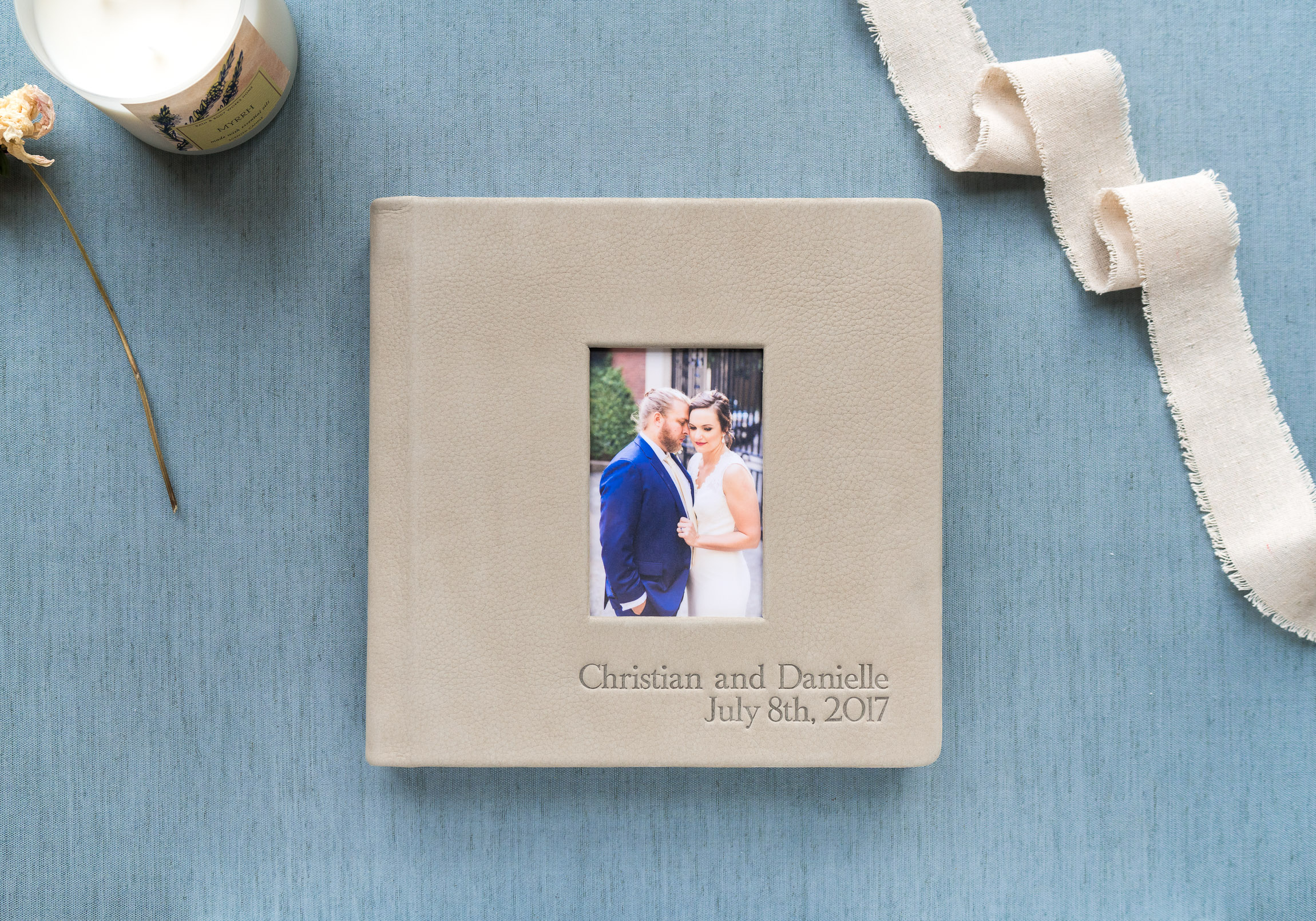 red tree fog leather wedding album jessica nazarova