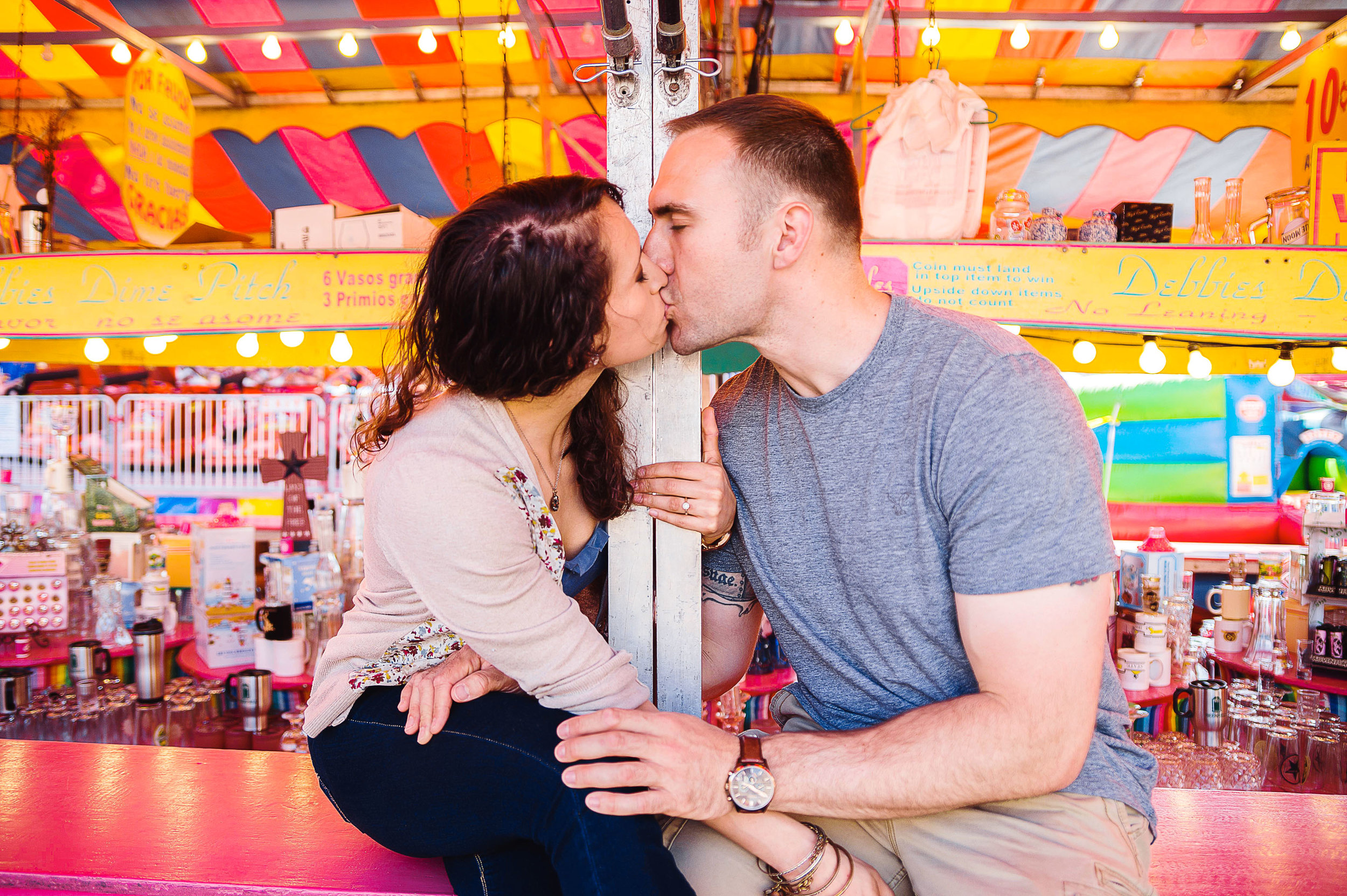 Colorful county fair virginia engagement session by Jessica Nazarova