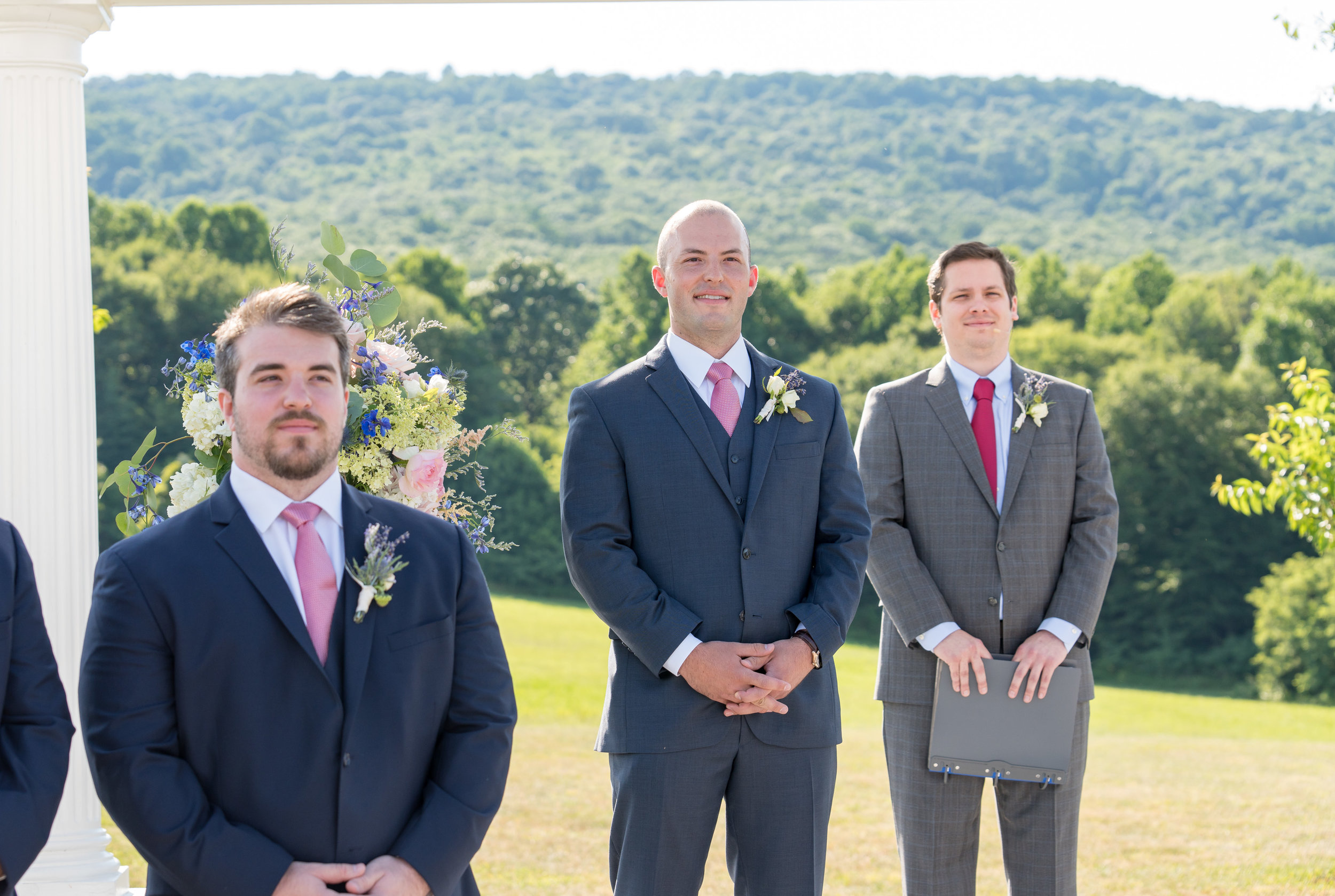 Wedding ceremony photos at Springfield Manor Winery and Distillery