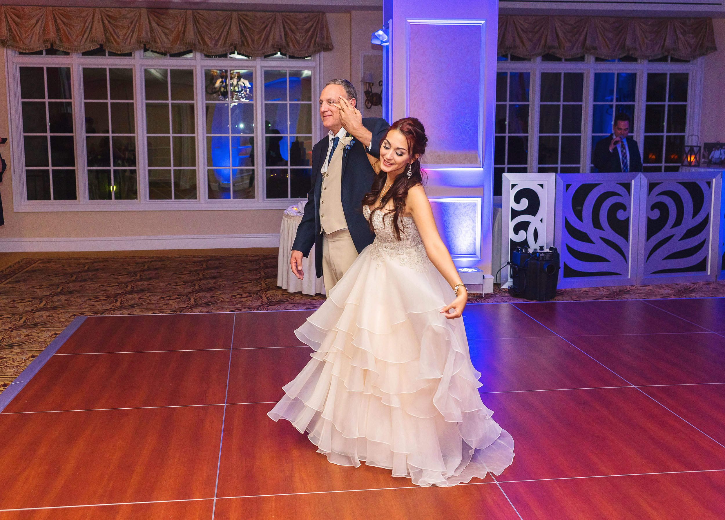 Father daughter dance at rockville maryland wedding
