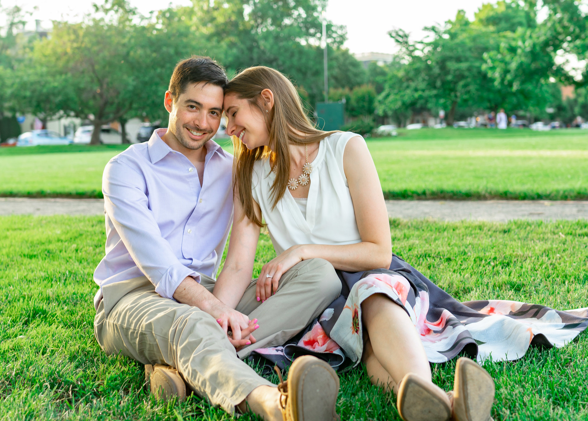 Engagement session at Founders Park in Alexandria Virginia