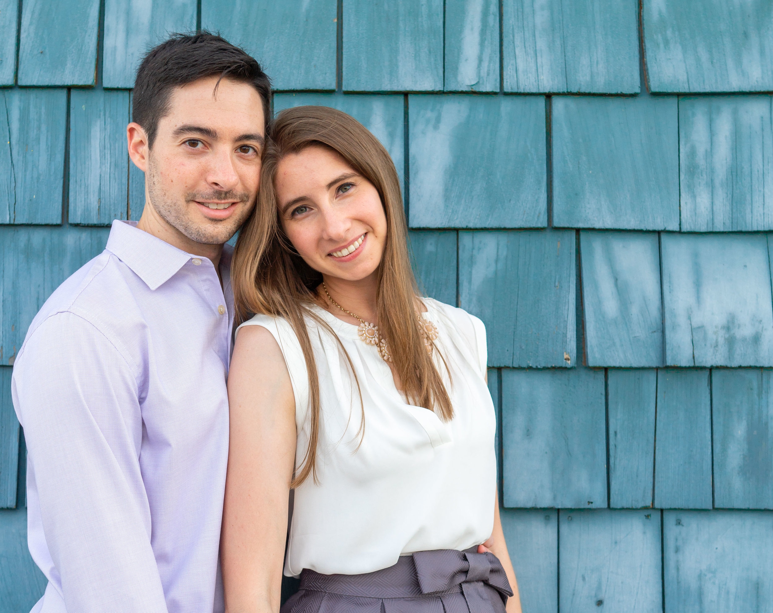 Alexandria engagement session in front of the Chart House waterfront bar and grill