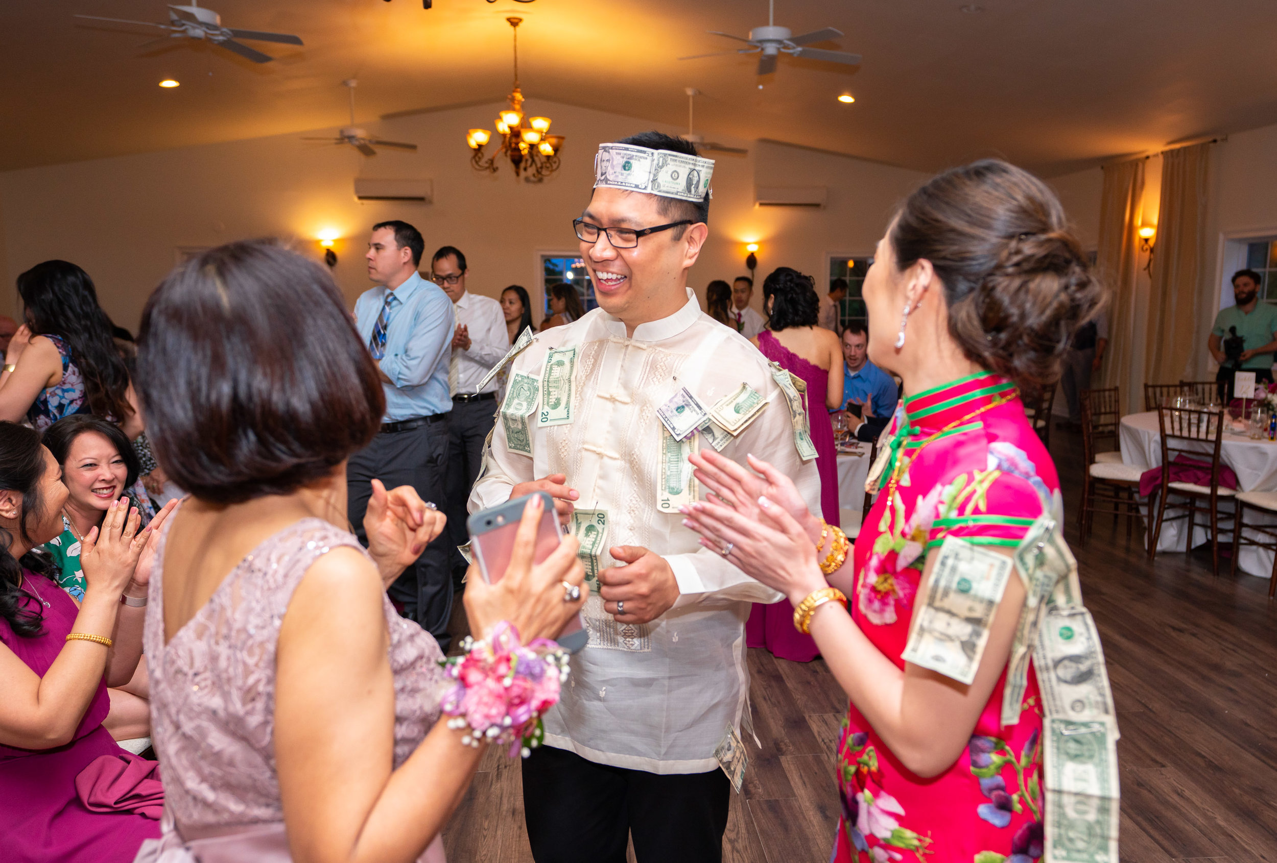 Money Dance tradition at Lost Creek Winery wedding