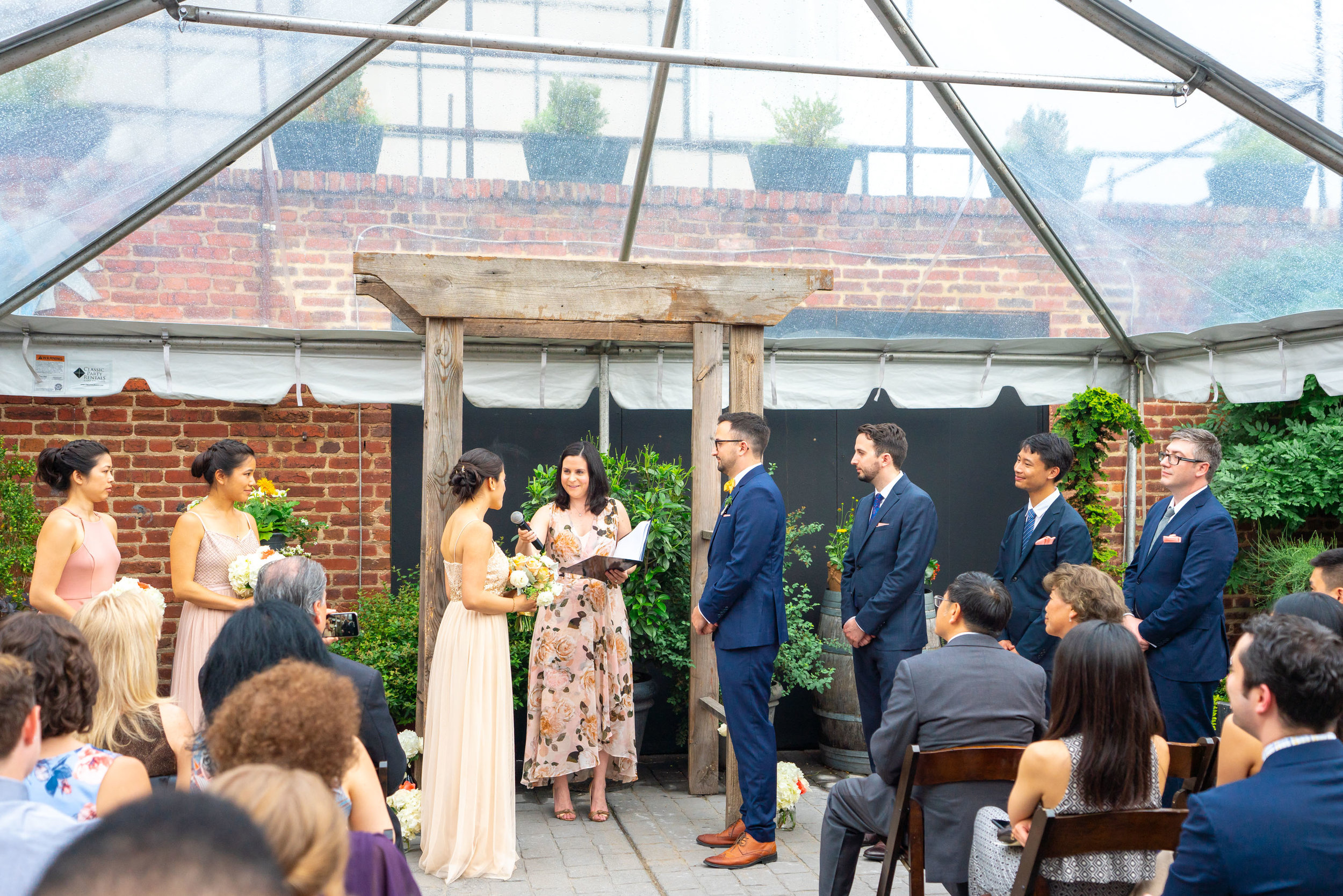 Wedding at Gallery O on H with clear tent in Washington DC by Jessica Nazarova