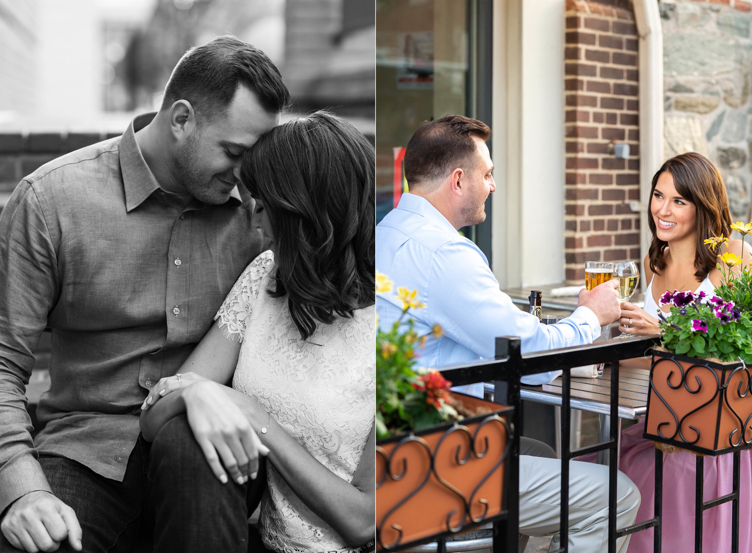 old town alexandria urban engagement session ideas