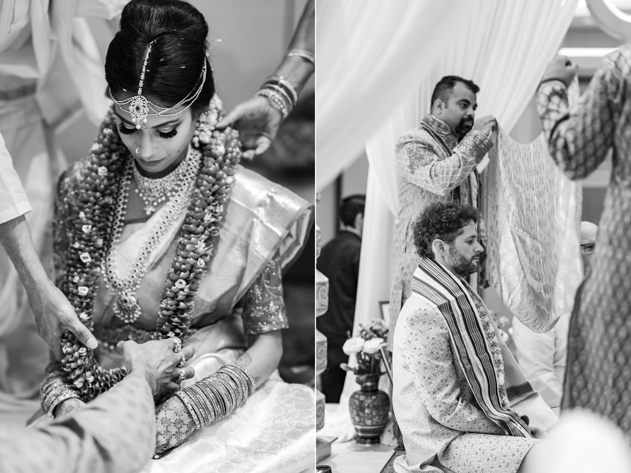 Indian bride and groom ceremony at the bethesda north marriott wedding