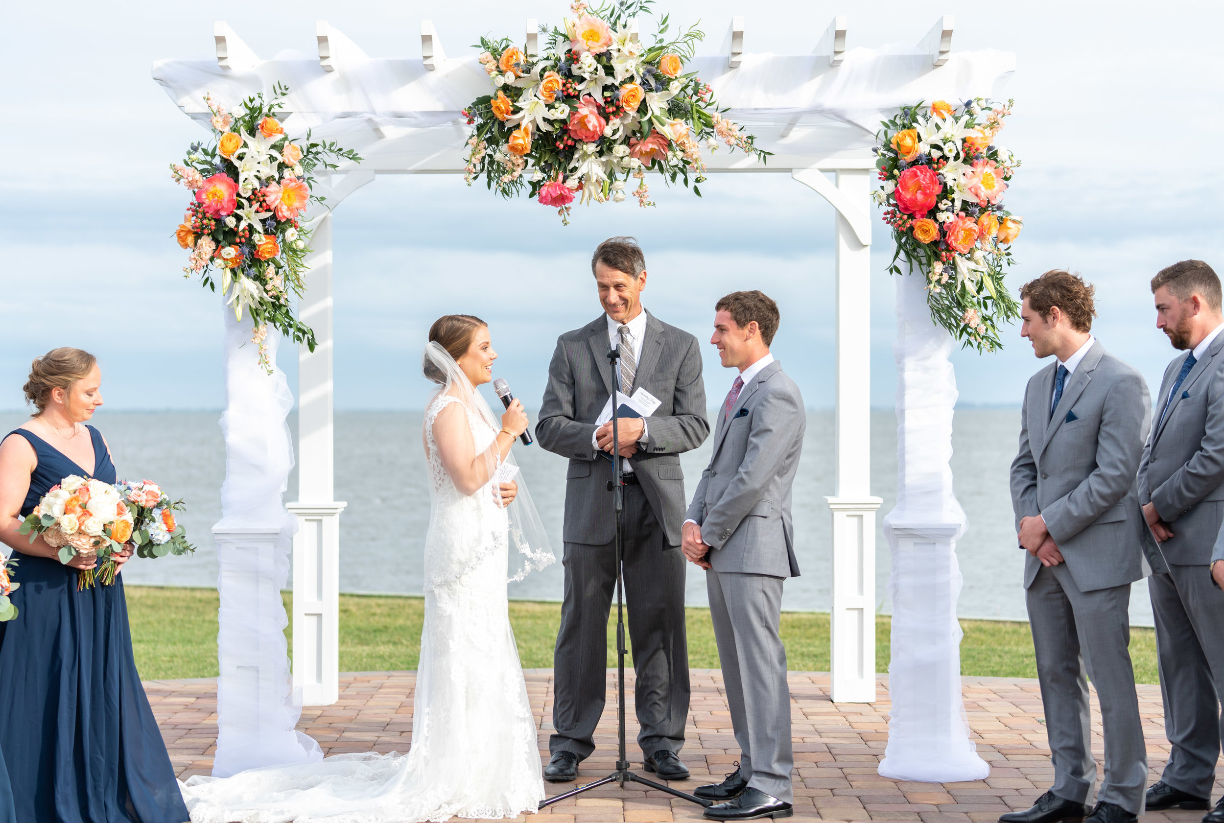 Rehoboth Beach Country Club waterfront wedding in Delaware 