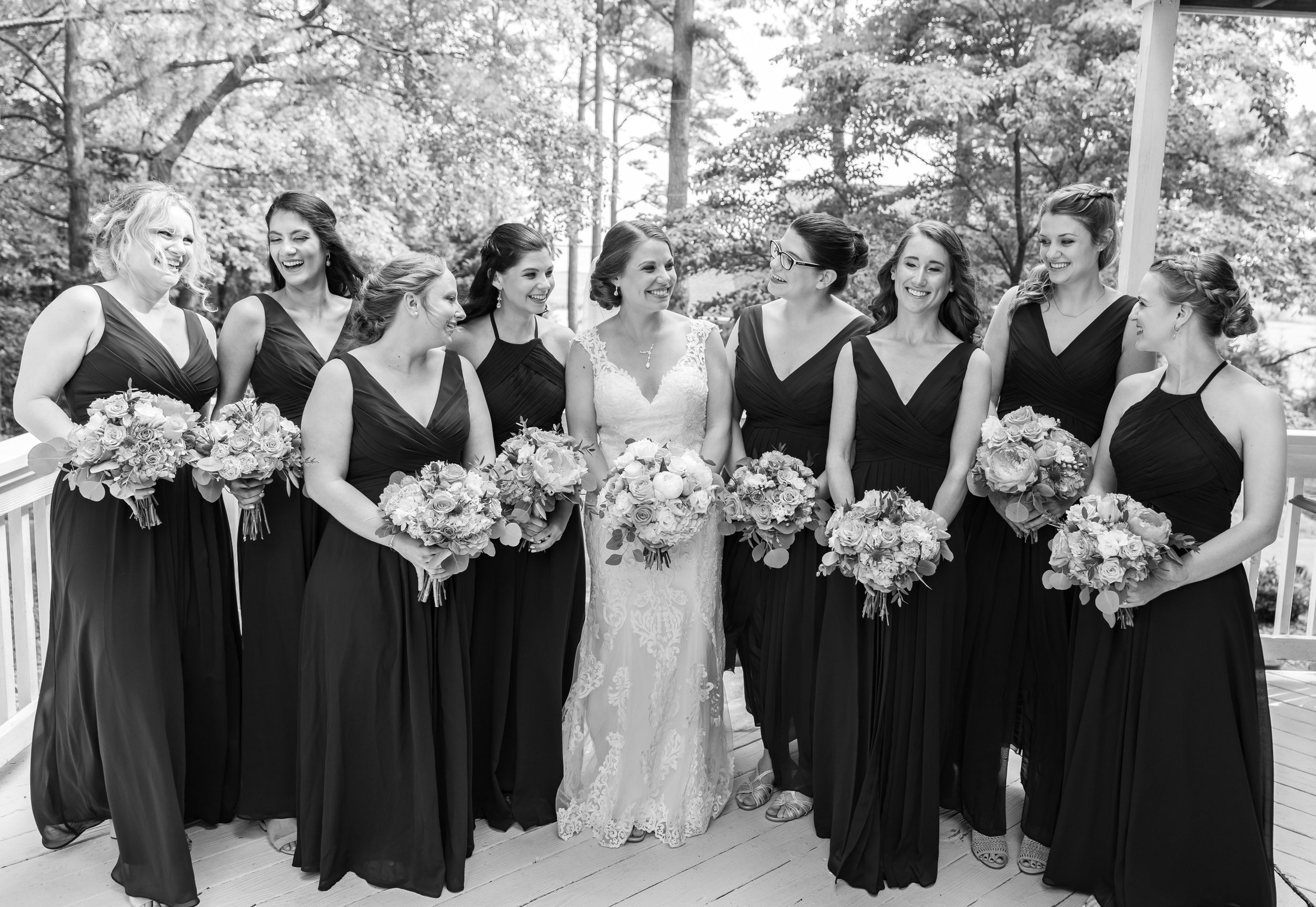 bridesmaids in airbnb in rehoboth before wedding