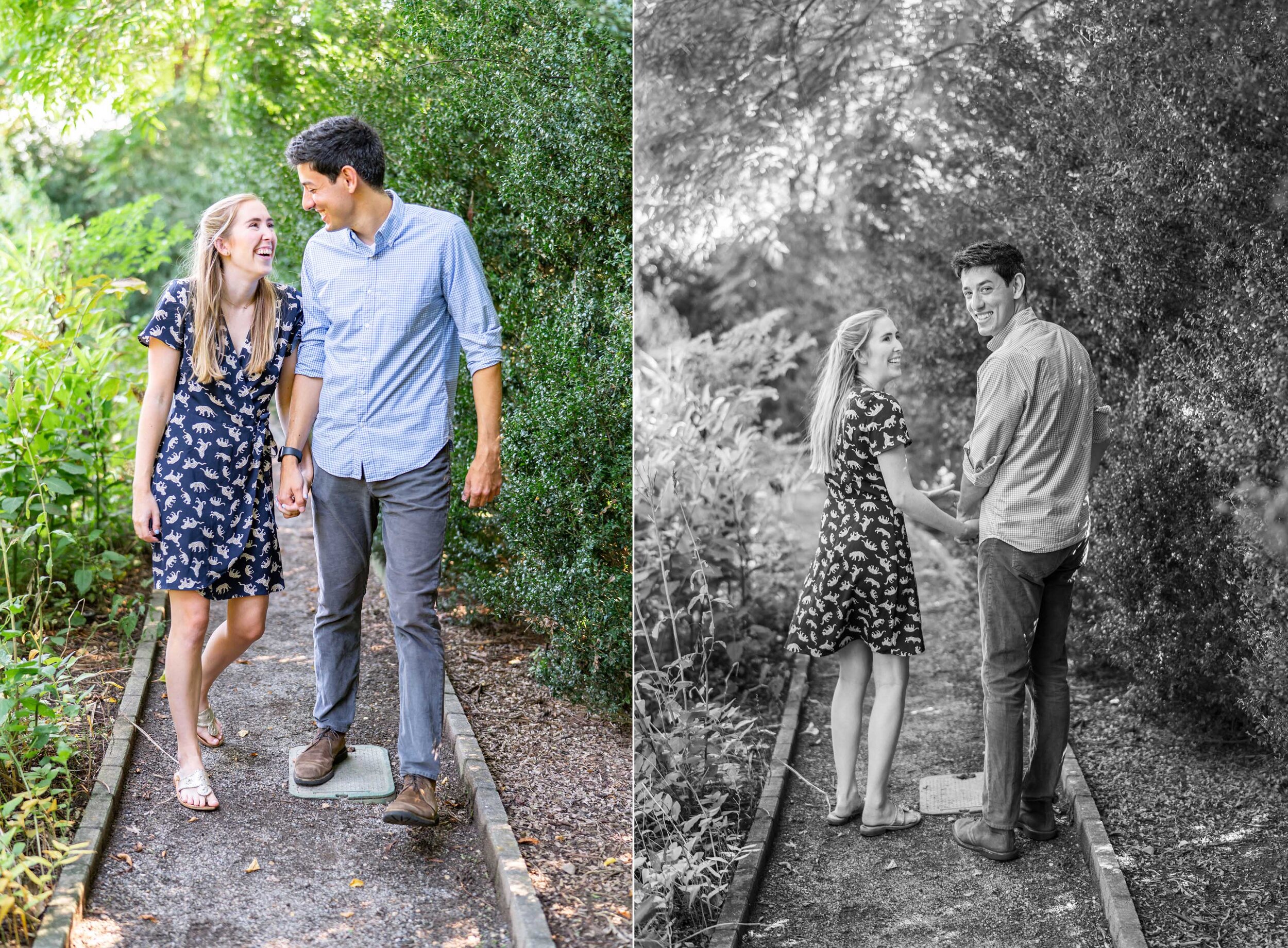 Summer engagement session at the National Arboretum