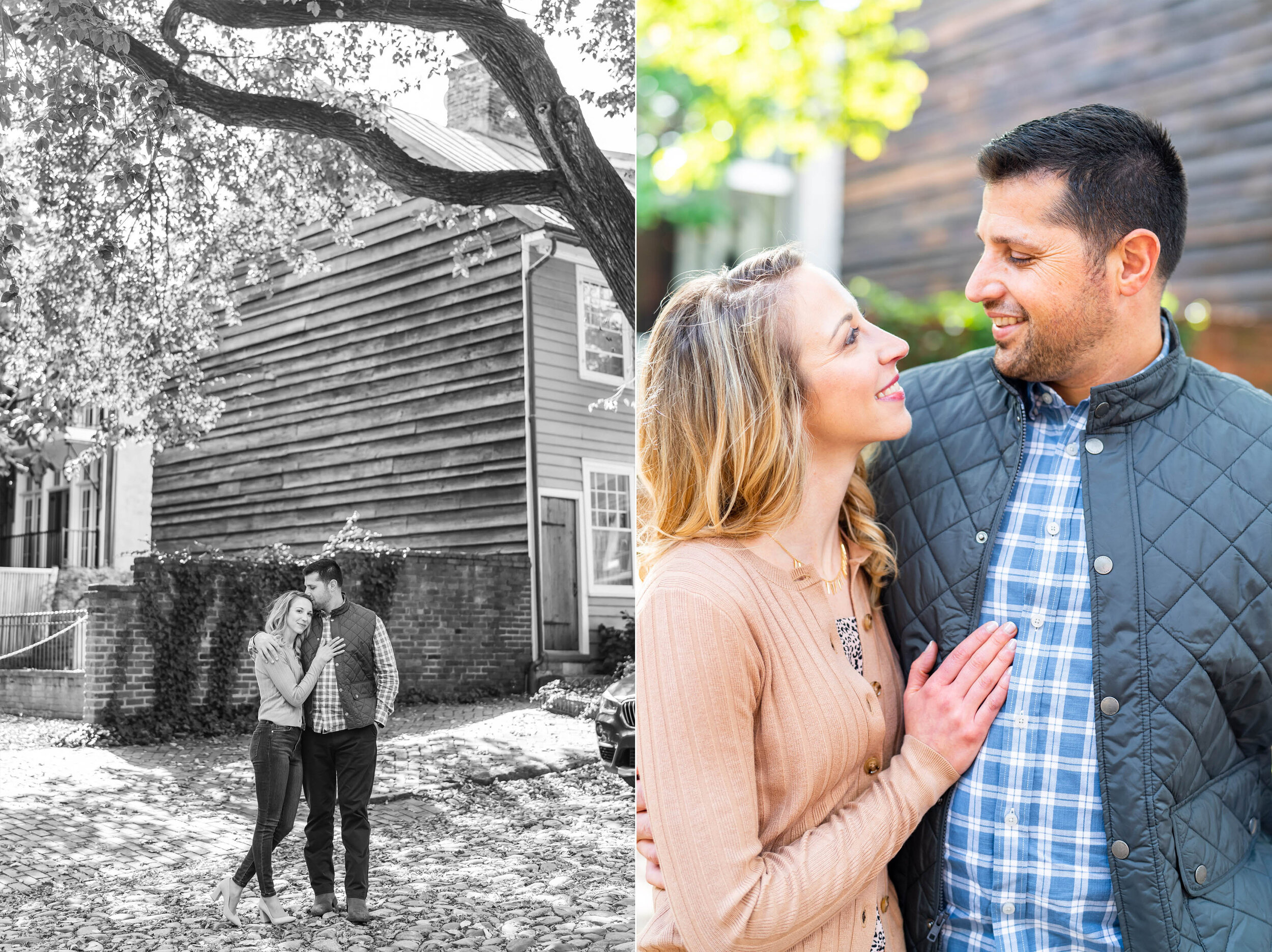 King Street engagement session in Old Town Alexandria