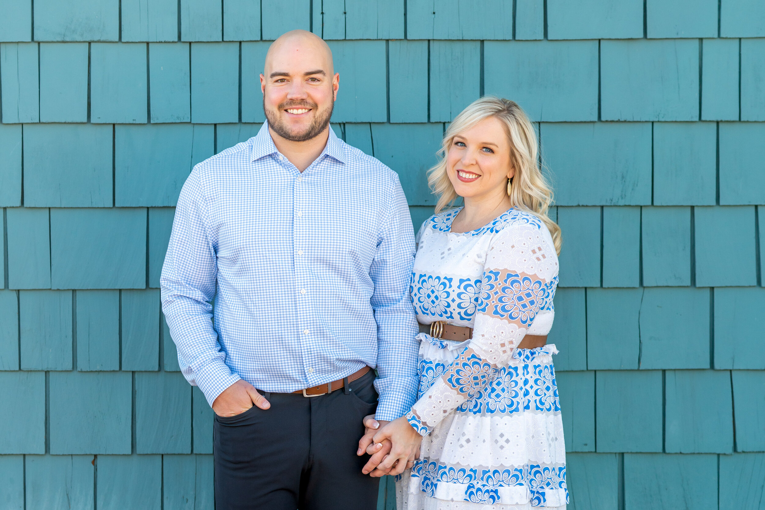 Old Town Alexandria waterfront engagement session in the fall