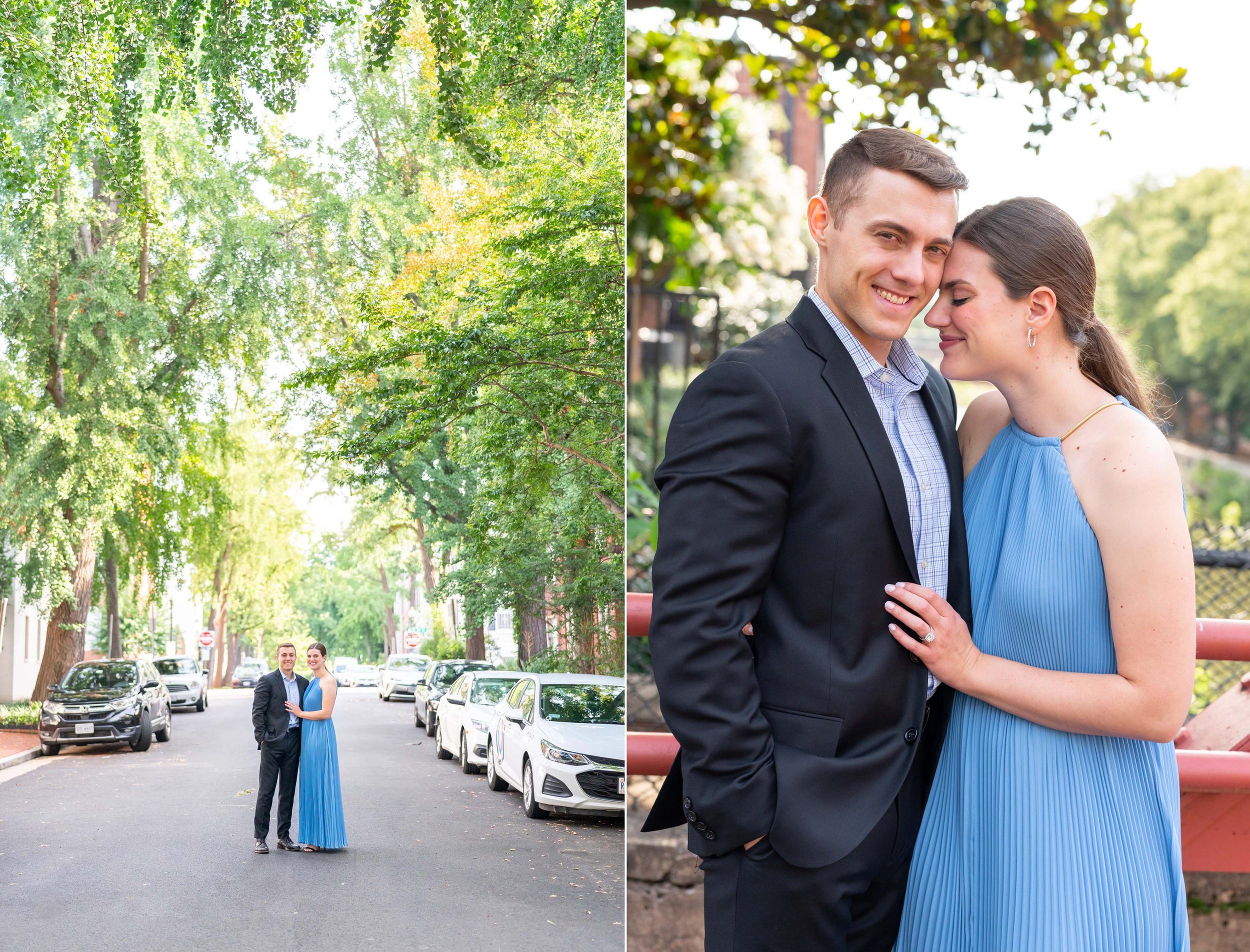 Romantic engagement session in Georgetown Washington DC