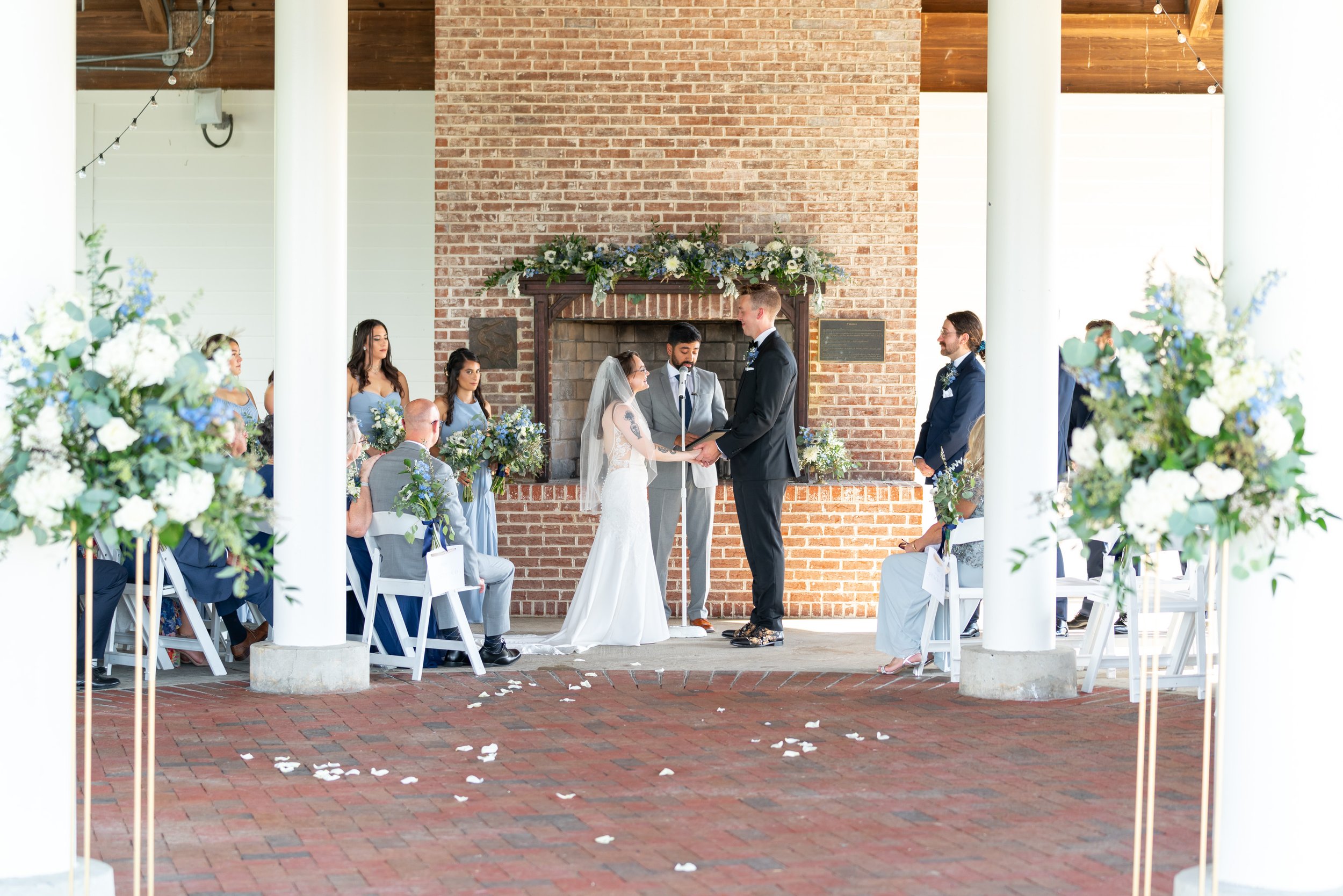 Wedding ceremony in Regatta pavilion at Hyatt Regency Chesapeake hotel