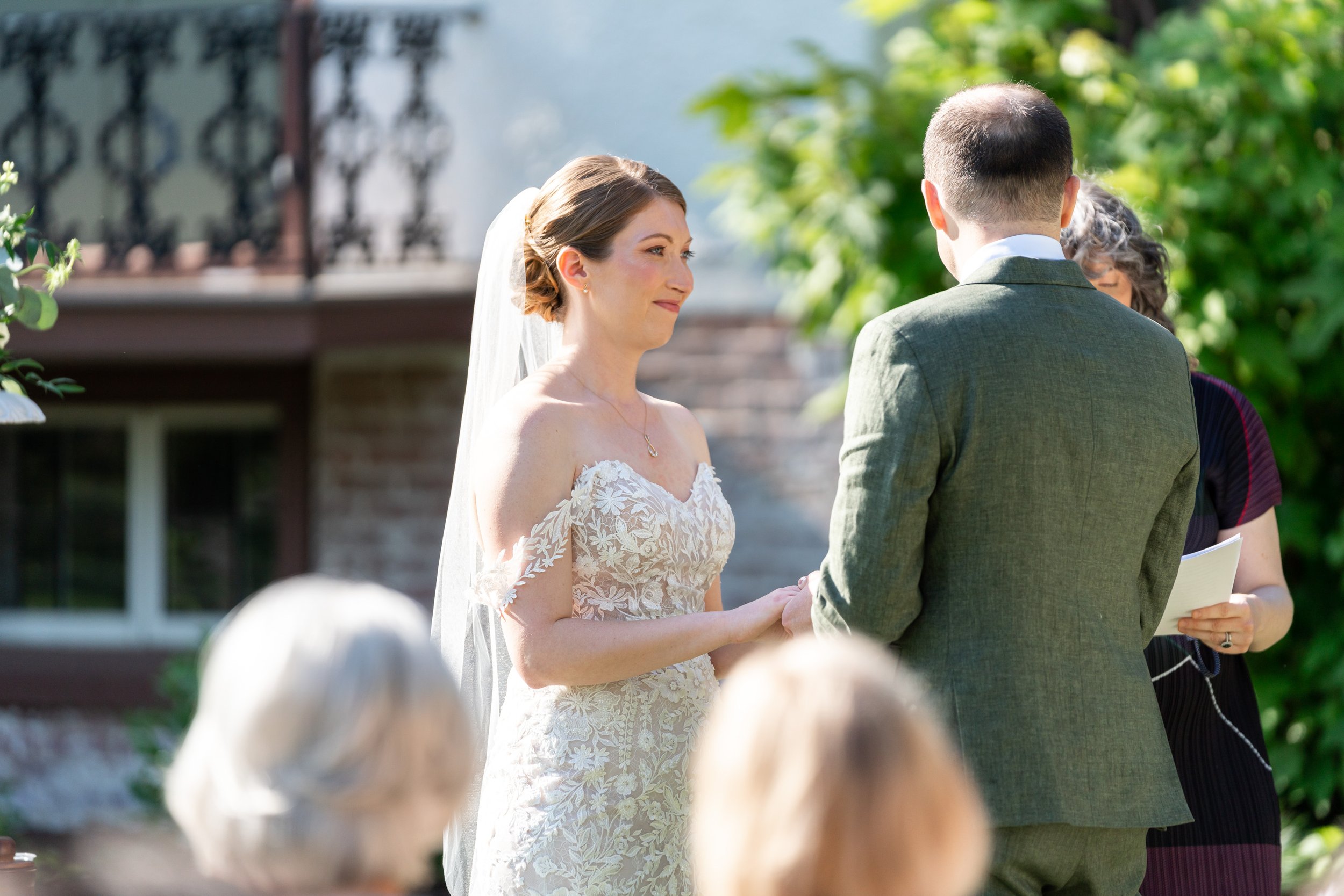 Wedding photos from summer wedding at Lincoln's Cottage in DC