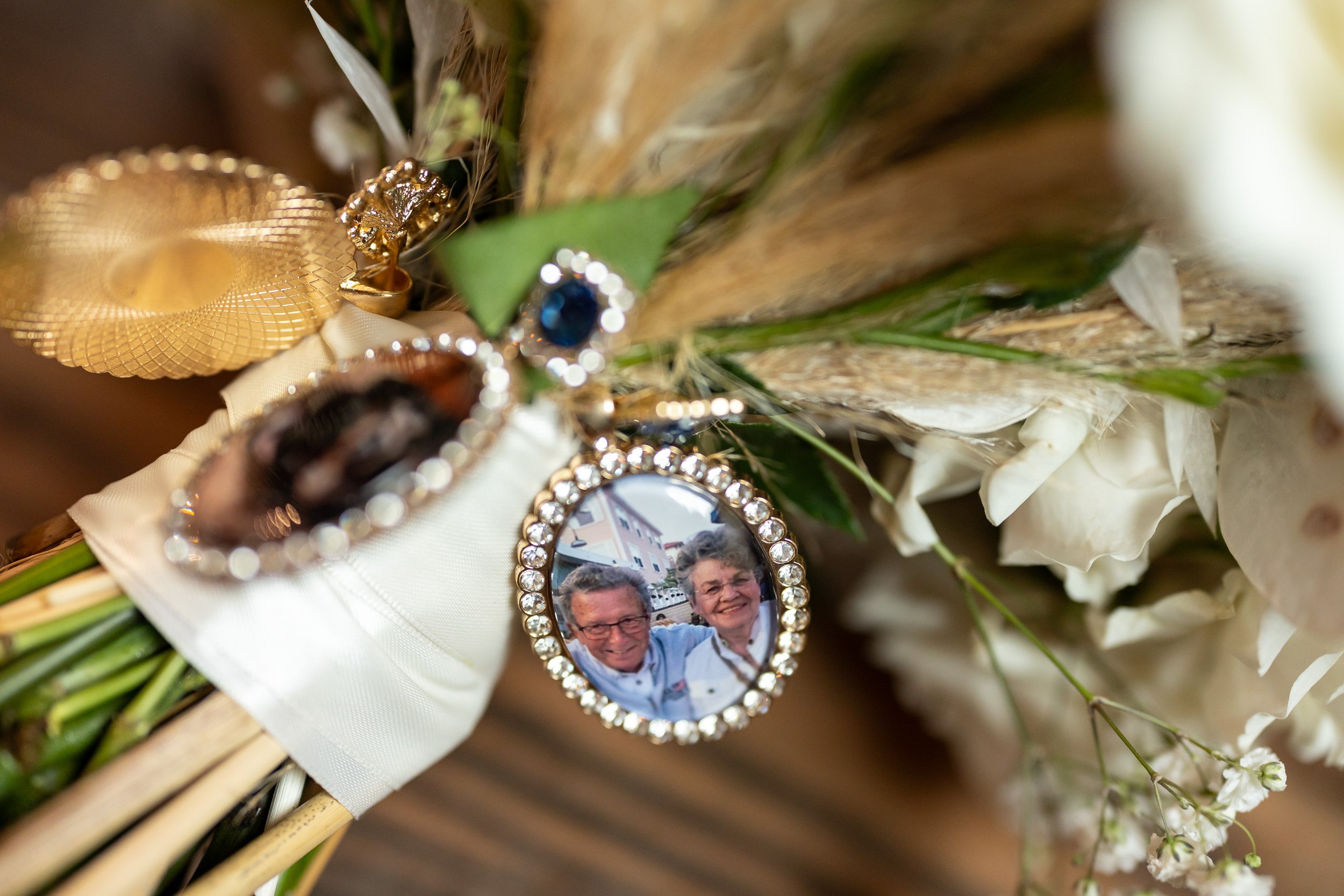 Wedding photo details at Kitty Hawk Pier at Outer Banks NC