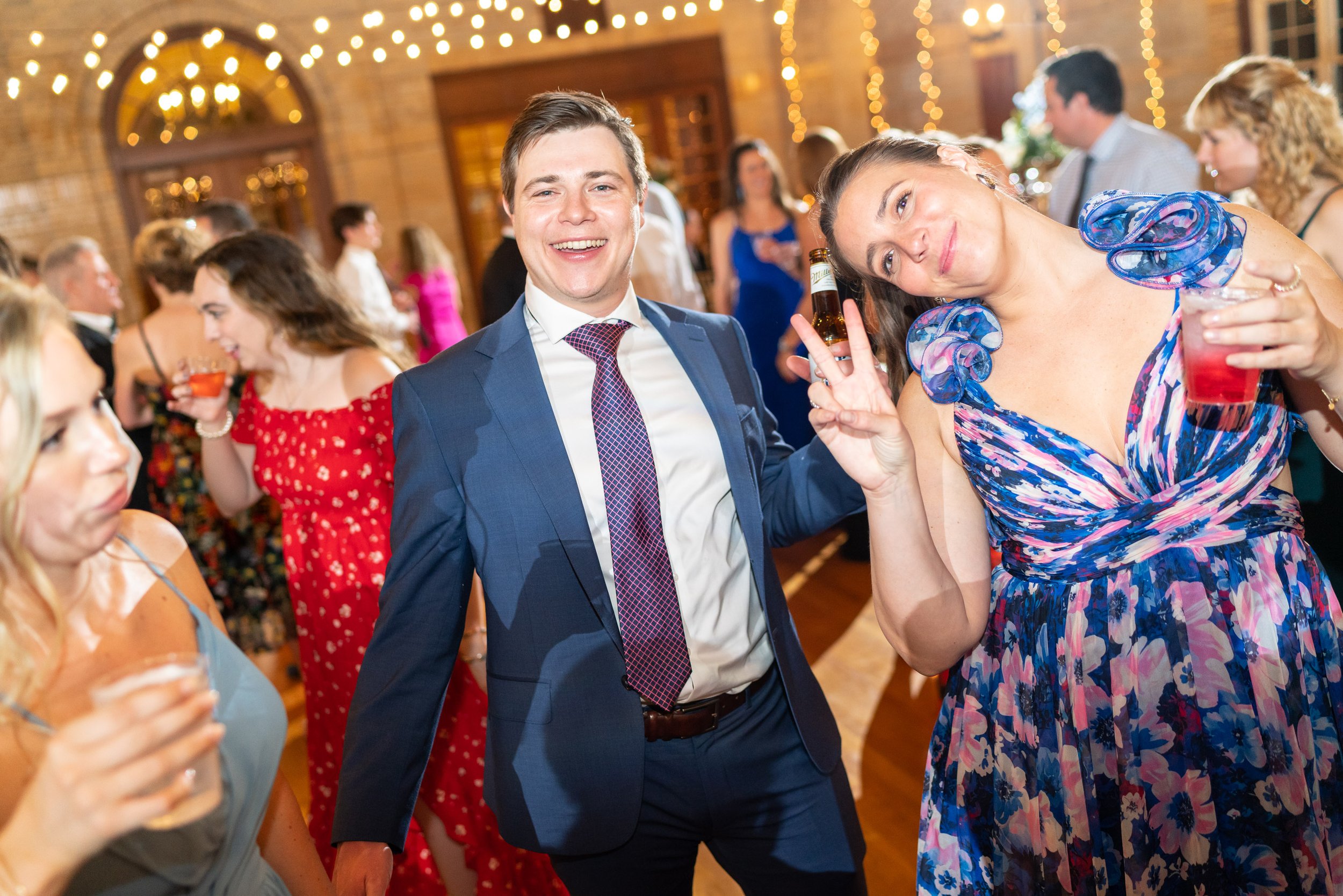 fun colorful candid wedding guest photography at st Francis hall in Washington DC