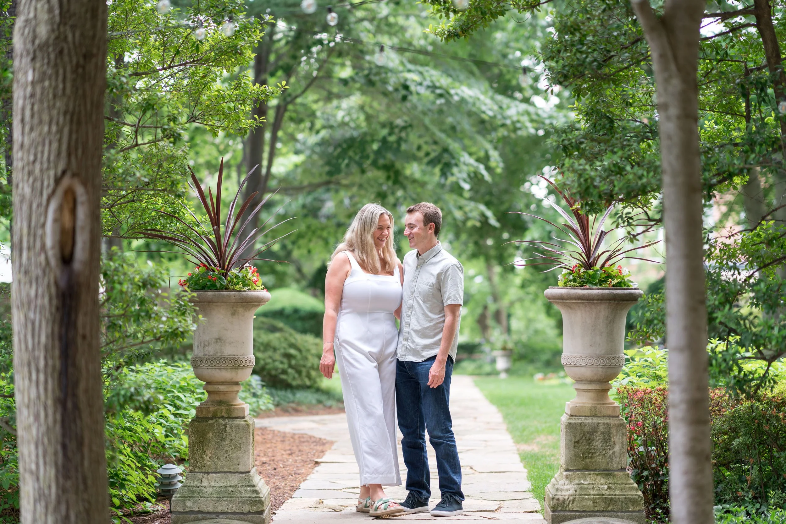 Engagement session at Meridian House in Washington DC