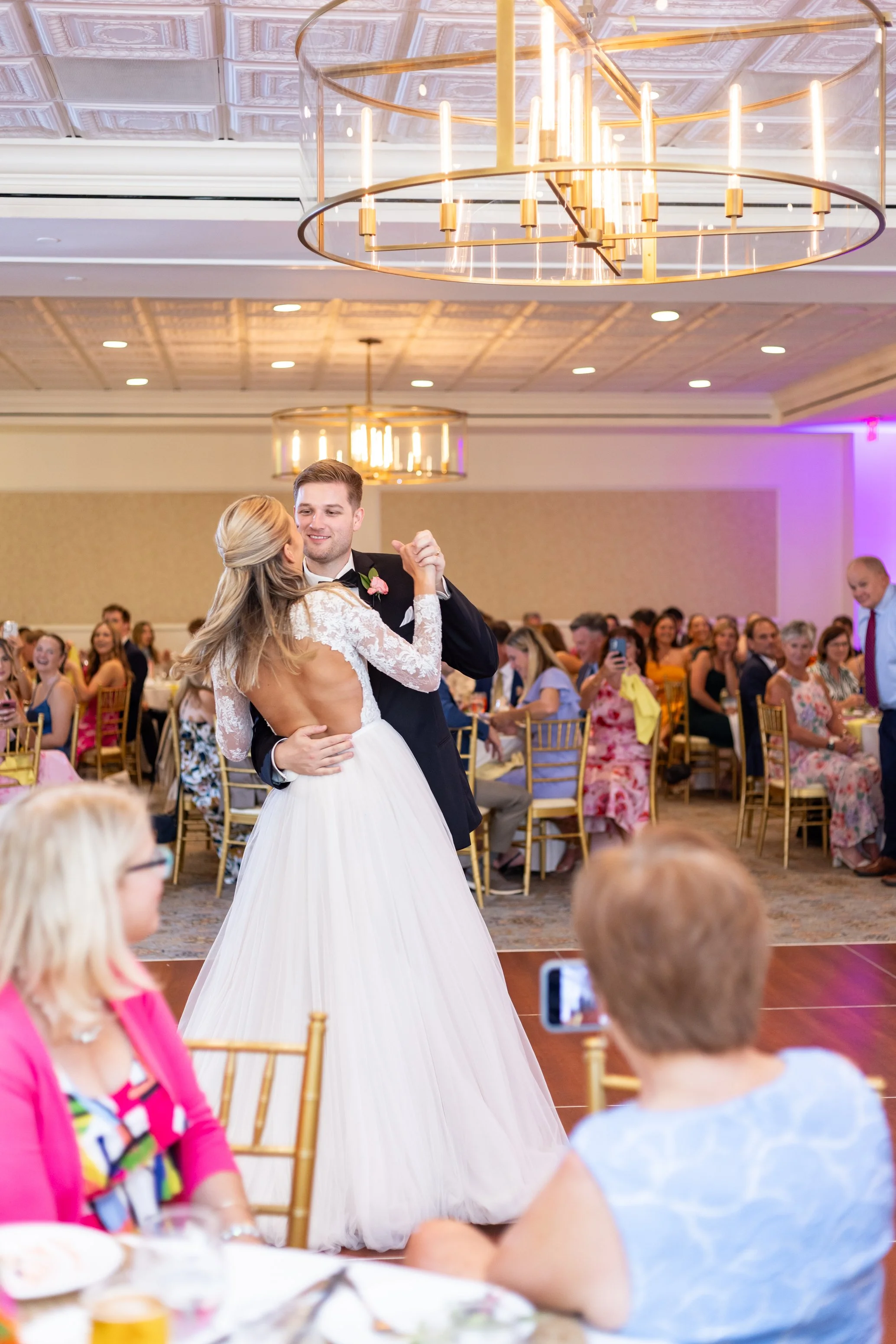 Bride and groom first dance with District DJ at Manor Country Club