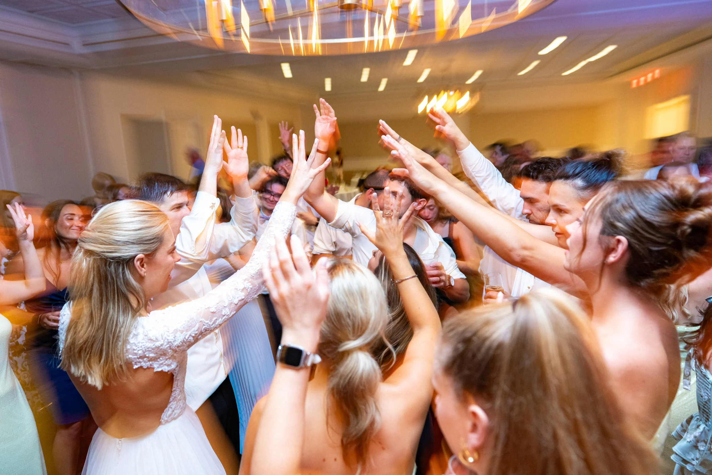 Crazy fun colorful dance floor at manor country club wedding in rockville md