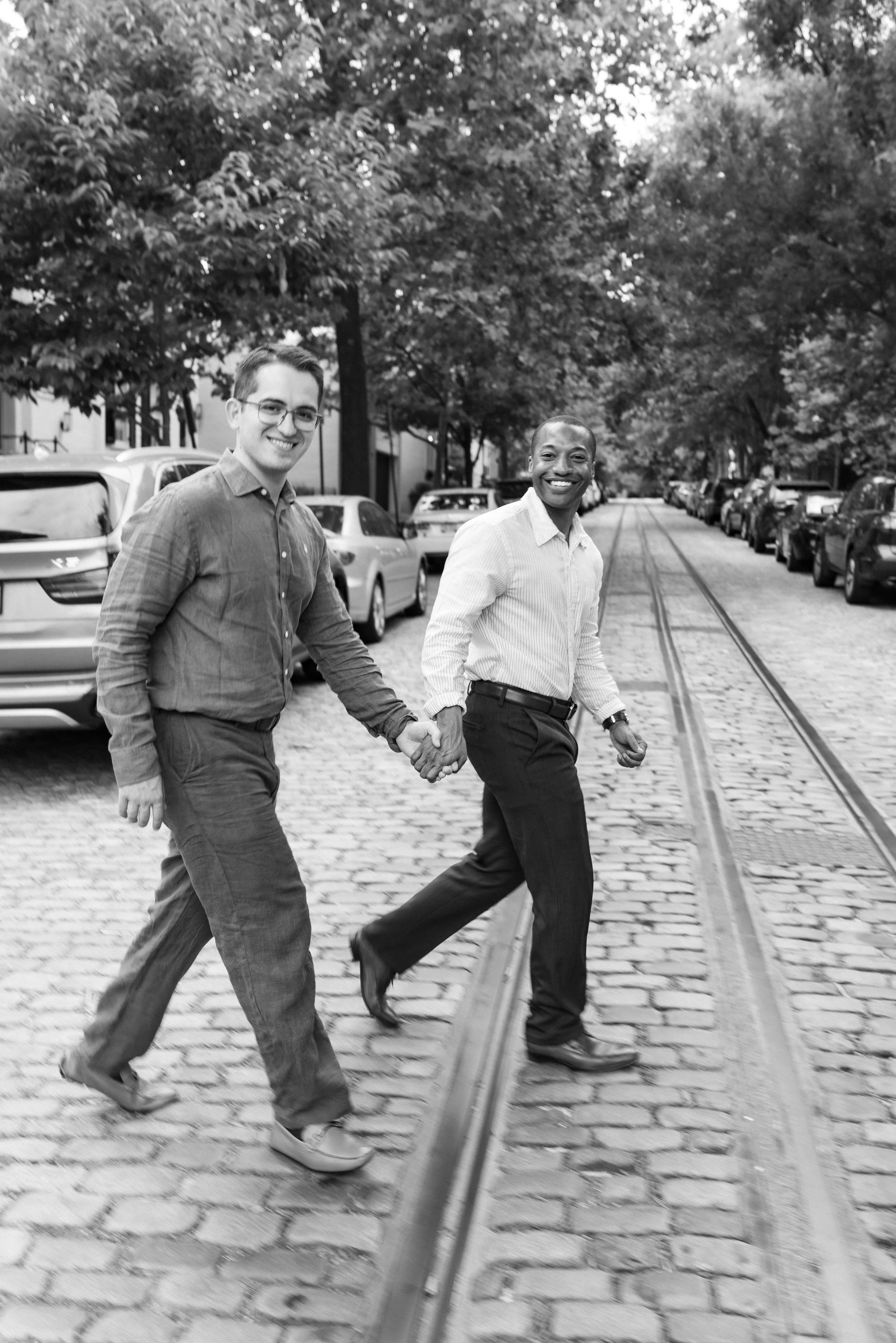 luxury wedding photographer in dc gay Georgetown engagement session
