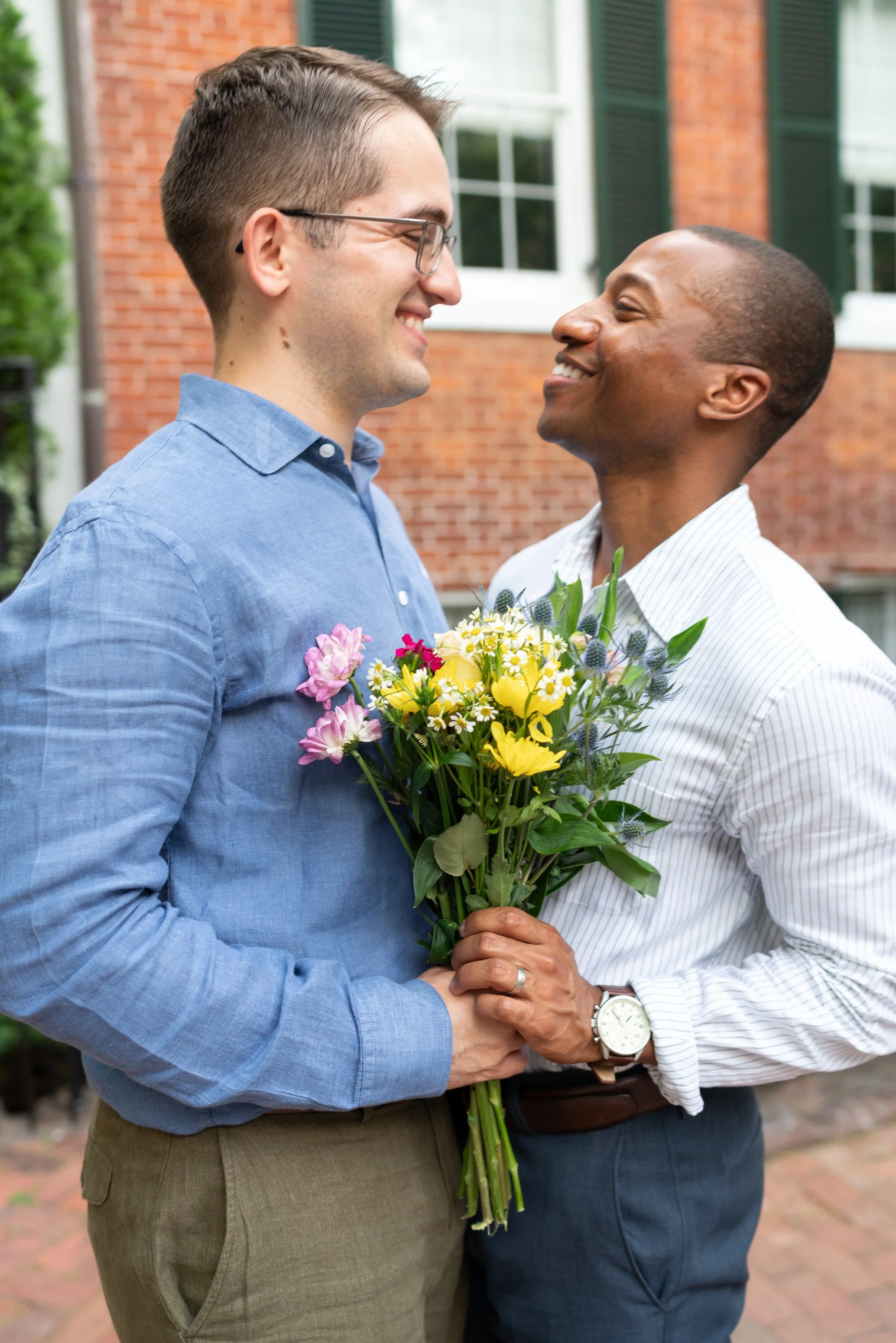 gay wedding photographer in Washington DC fun photos