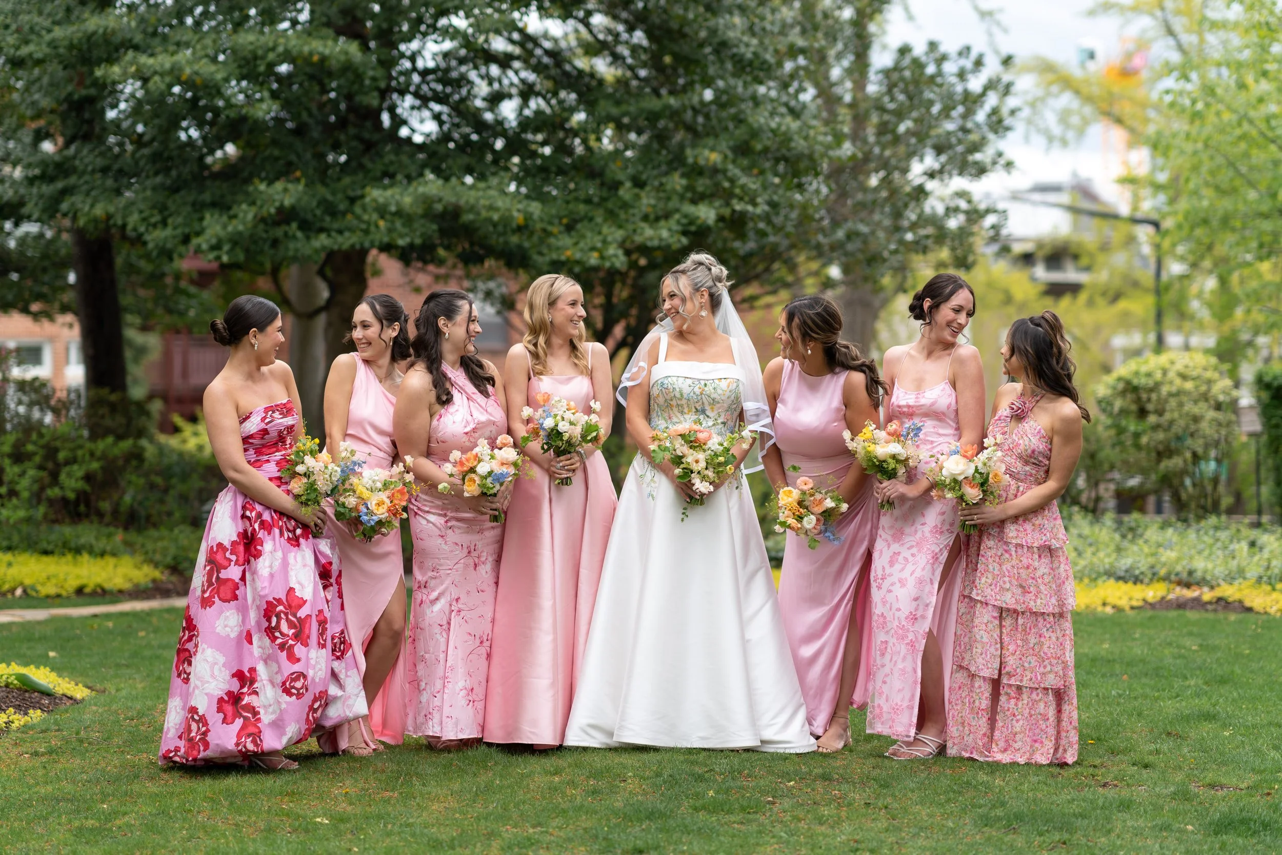 Meridian House wedding gallery in April spring photos pink