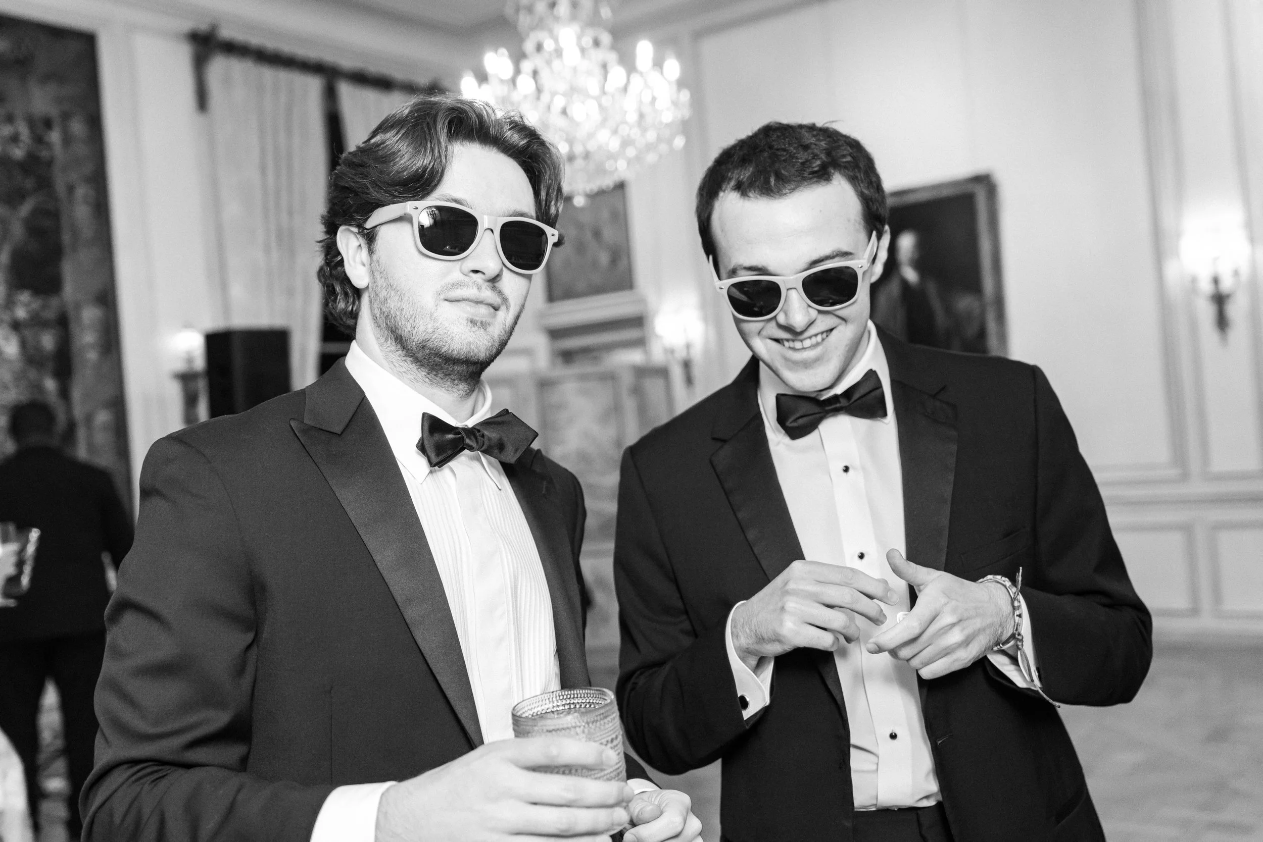 Groomsmen on the dance floor at Meridian House Wedding