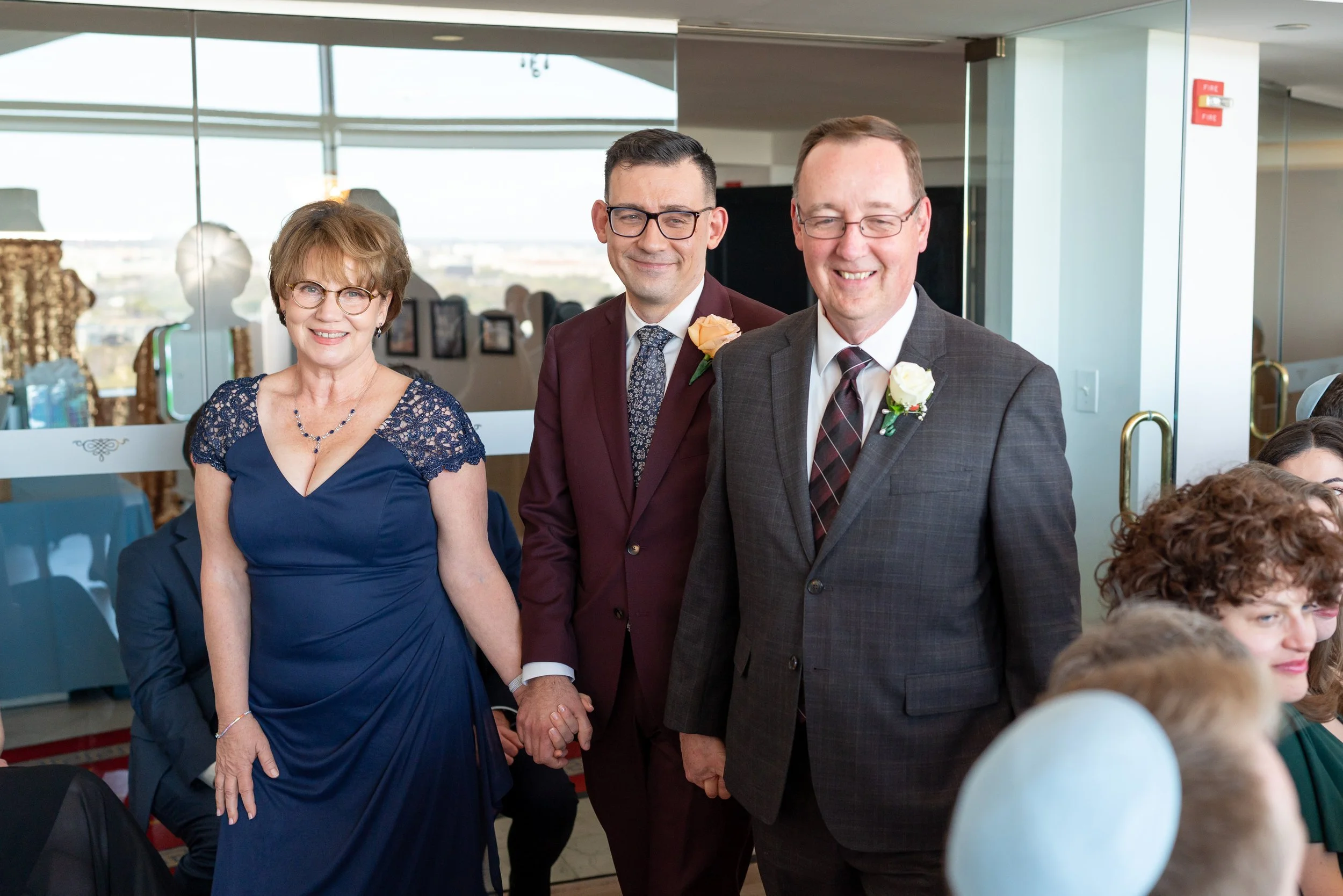 Wedding ceremony gay wedding photos at Top of the Town gallery