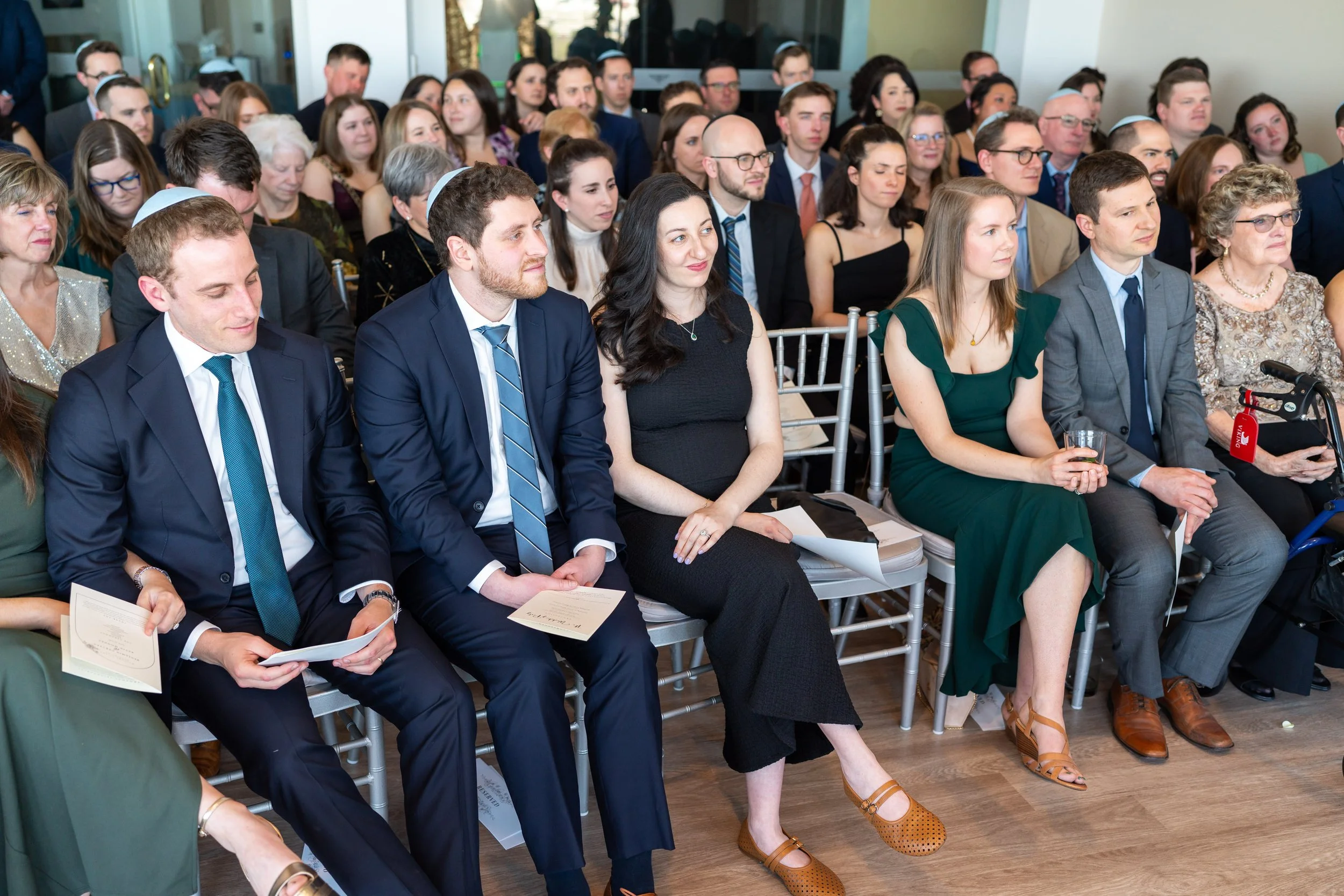 Gay Jewish wedding ceremony photos at Top of the Town Washington DC wedding photographer