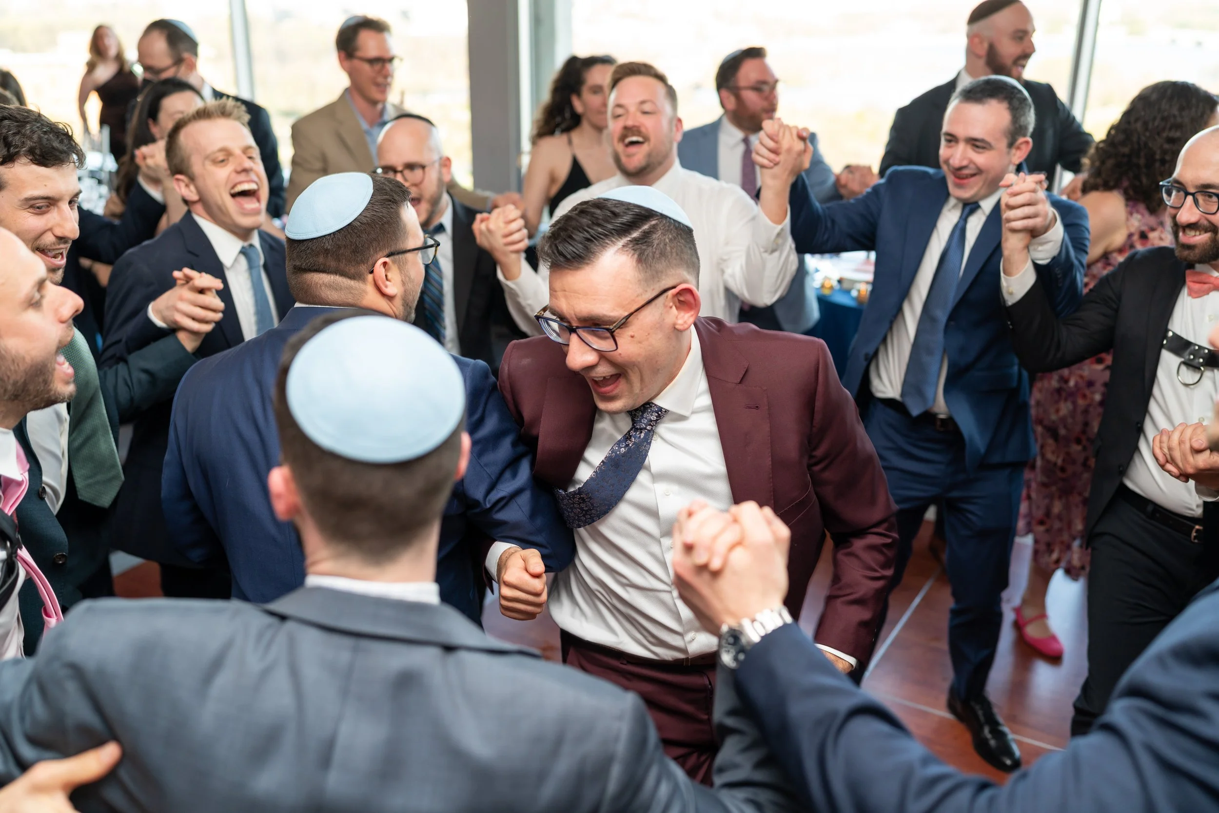 Jewish gay wedding in Washington DC at Top of the Town wedding photos
