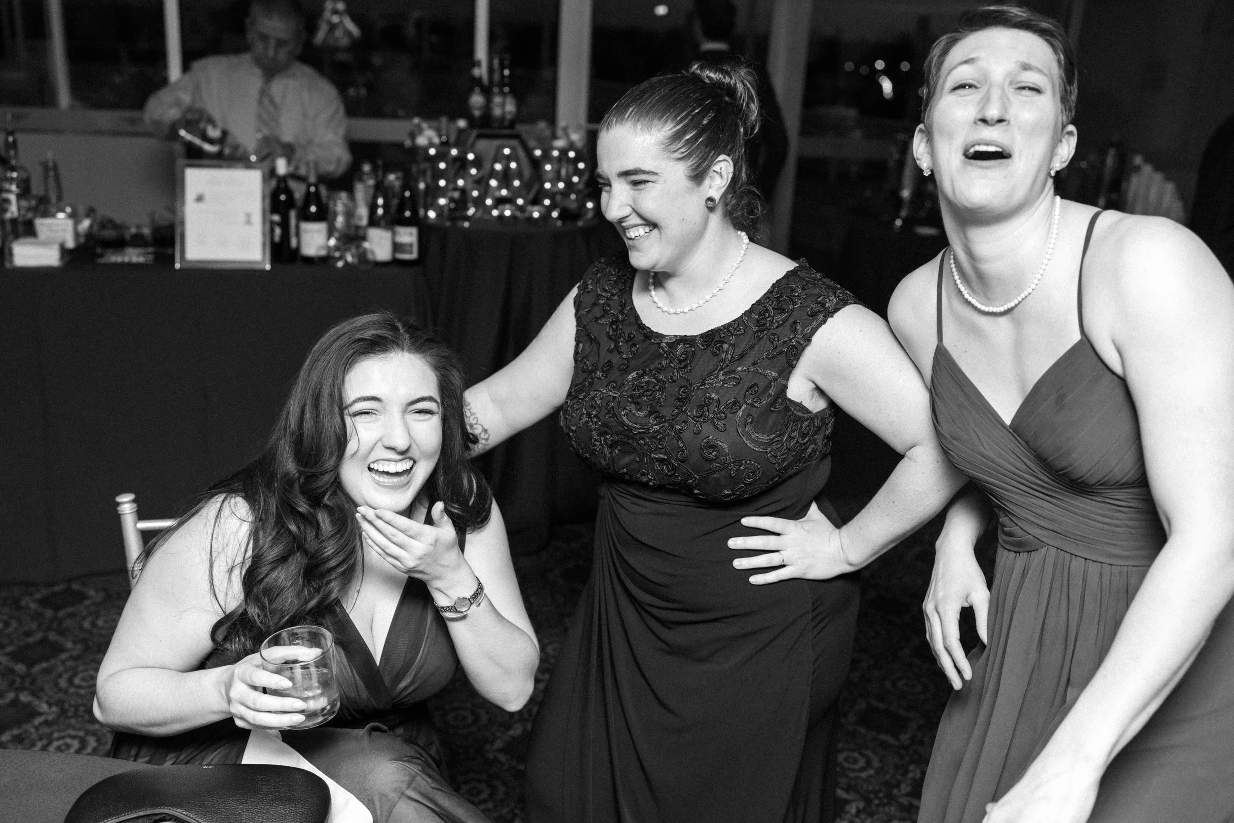 Fun colorful candid wedding photographer in Washington DC at Top of the Town wedding
