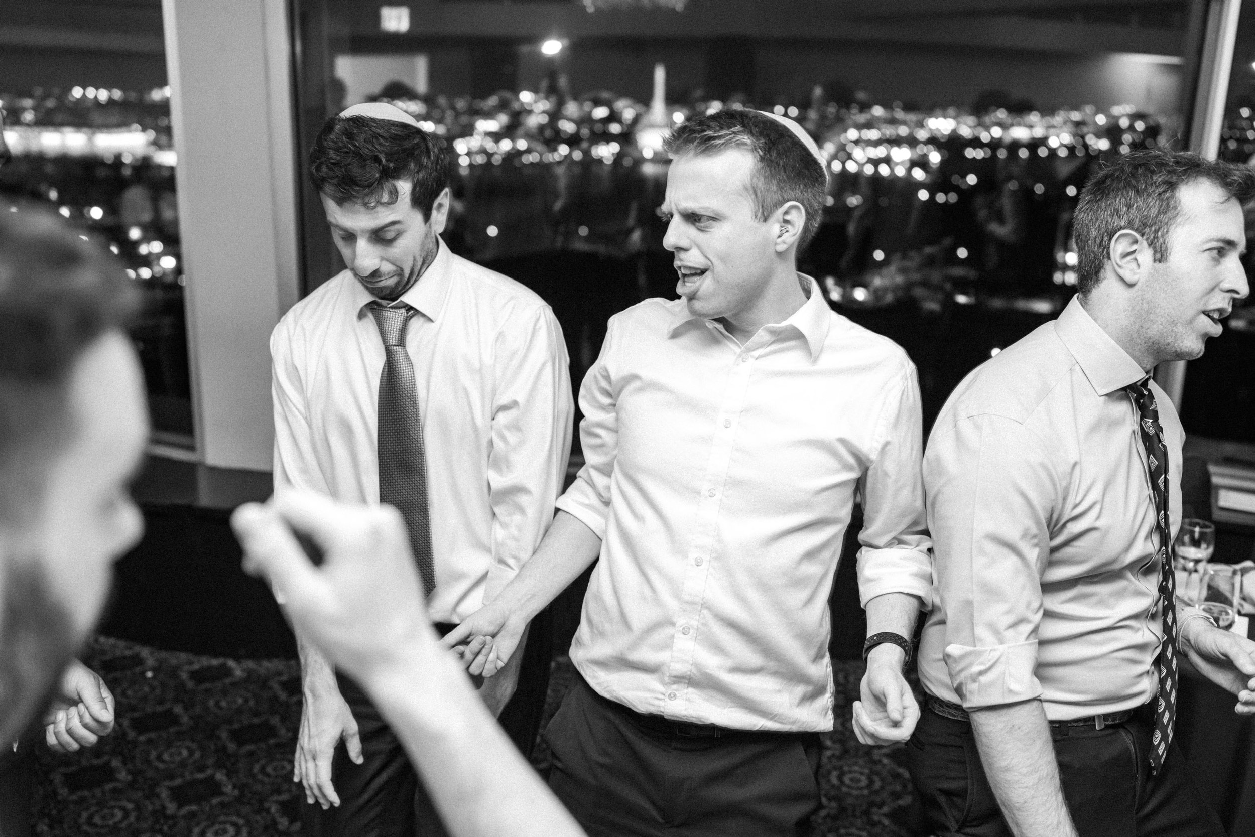 Fun colorful candid wedding photographer in Washington DC at Top of the Town wedding