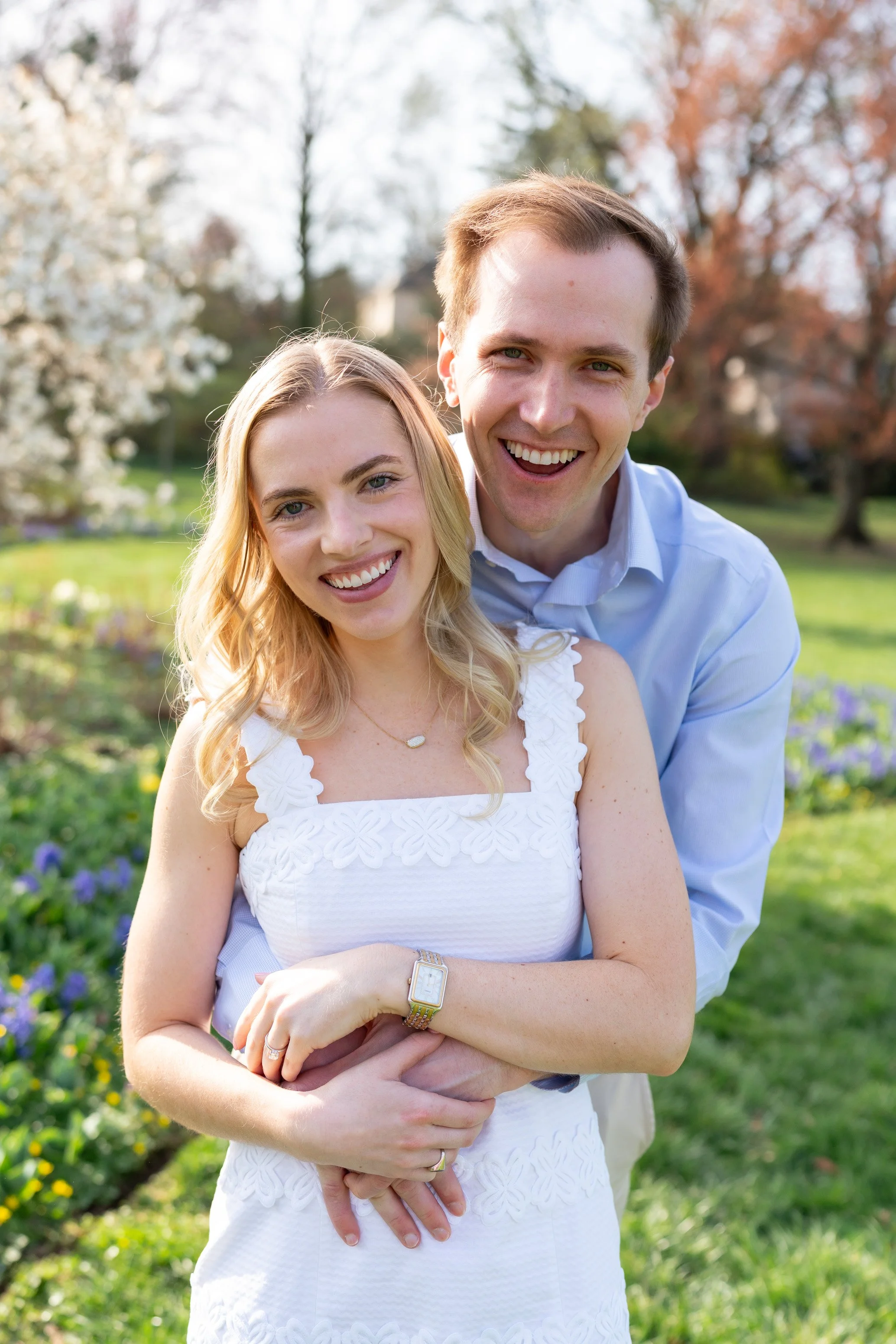 bride and groom fun and candid dc engagement session and photography