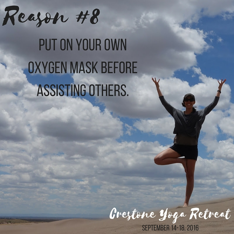 The best way to take care of all the people (kids, dogs, partners, friends) and other responsibilities in your life is to take care of yourself first. This can be challenging in daily life, which is why a solo re-charge is a total game changer.